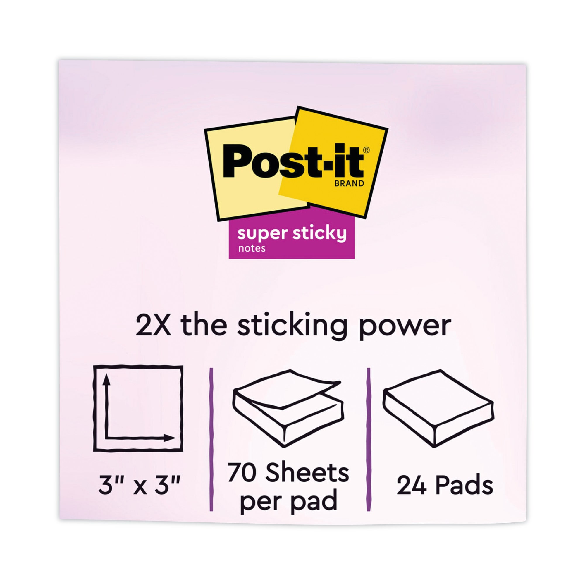 Post-it MMM65424SSAUCP Sticky-Notes - View #2