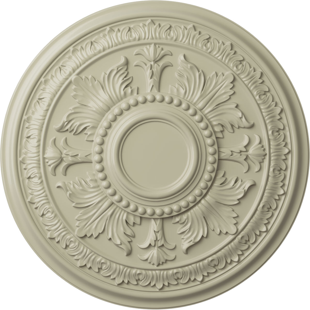 Ekena Millwork CM30TECYF Tellson 30.625-in W x 30.625-in L Painted Clear Yellow Polyurethane Whole Ceiling Medallion