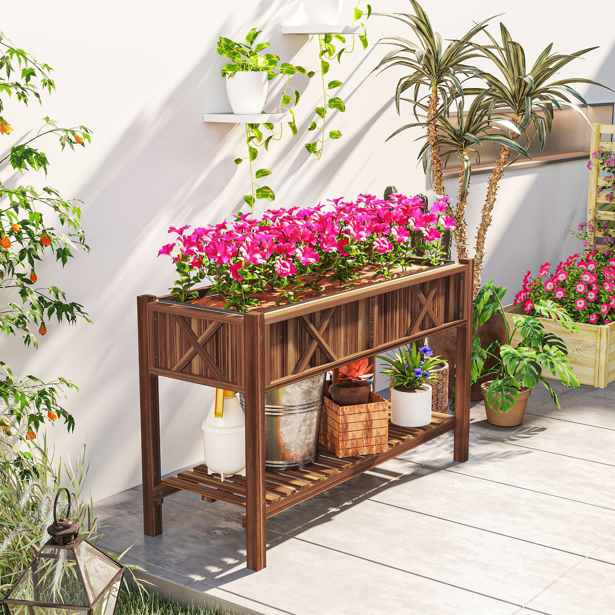 Outsunny 84H-346V01TN Raised-Planter-Boxes - View #8