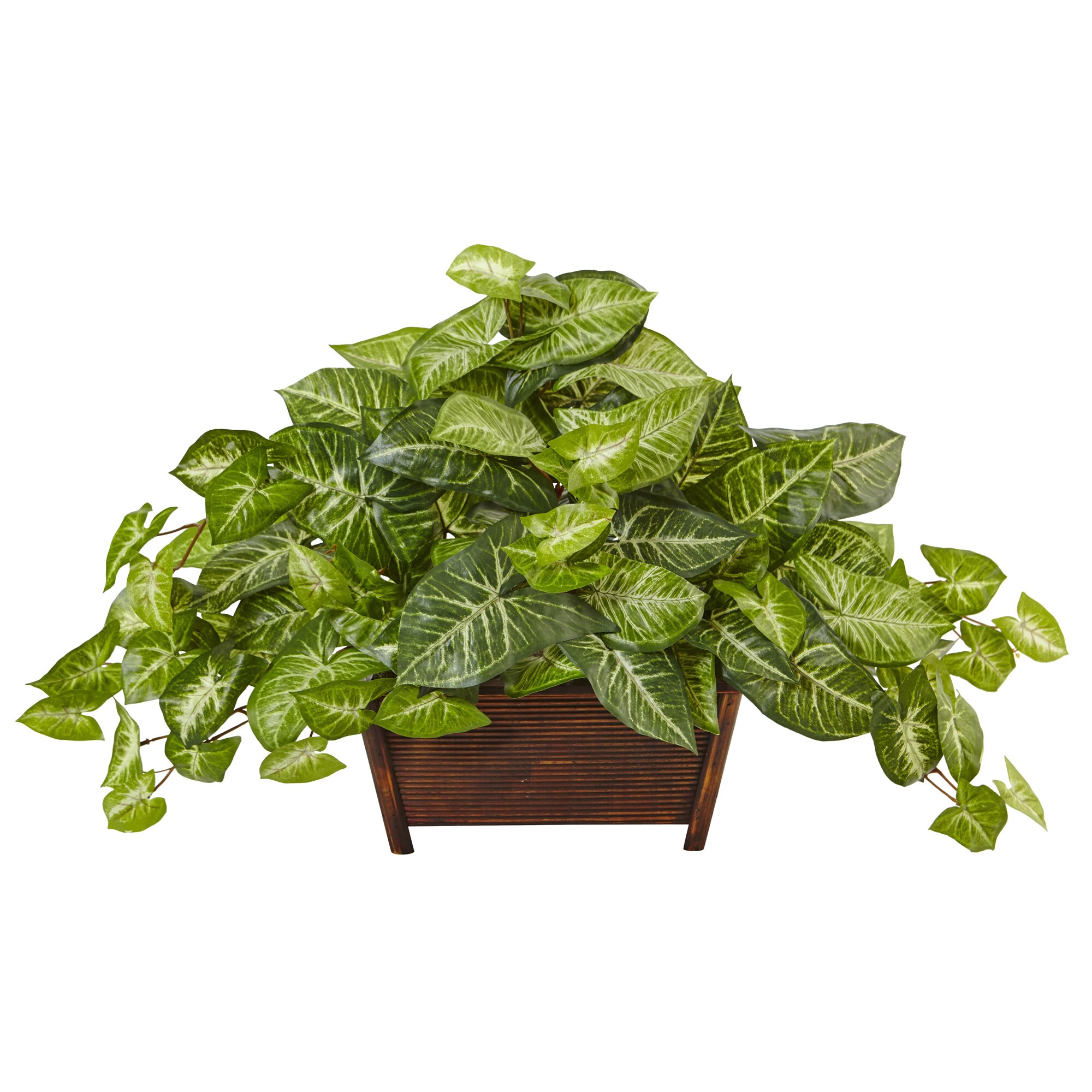 Nearly Natural 18.5-in Green Indoor Artificial Silk Artificial Plant in the  Artificial Plants & Flowers department at