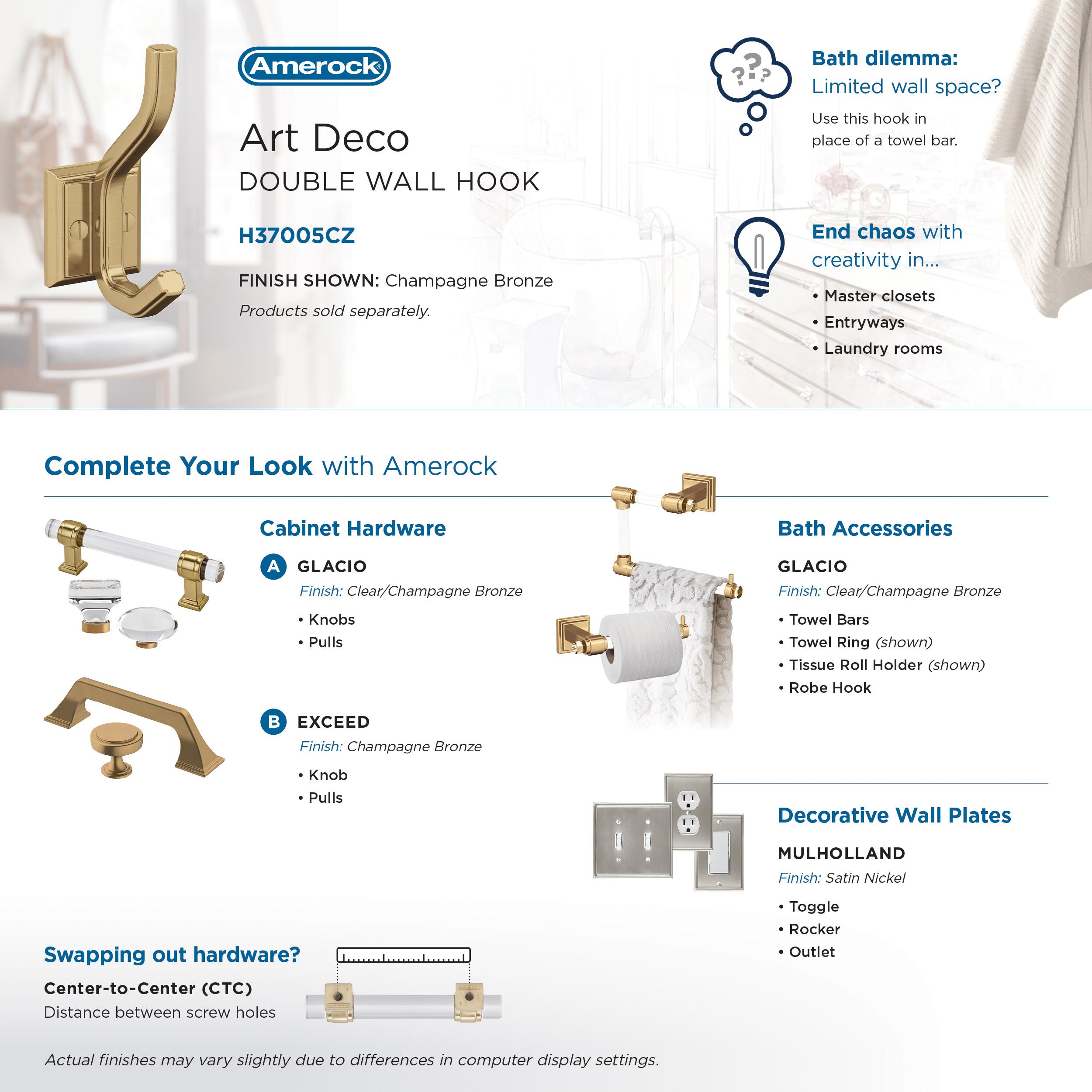 Amerock H37005CZ Decorative-Wall-Hooks - View #6