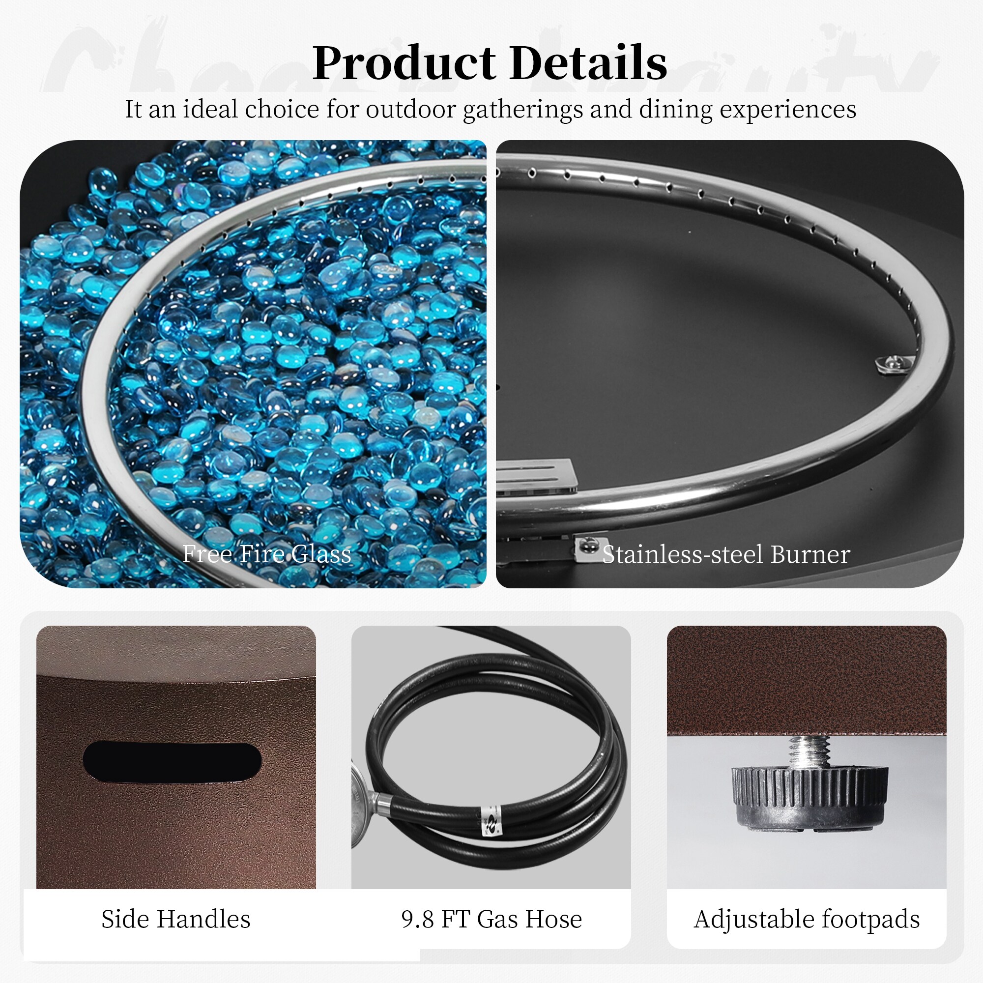 Patio Watcher 42TP-BROWN-KDWST Outdoor-Gas-Firepits - View #9