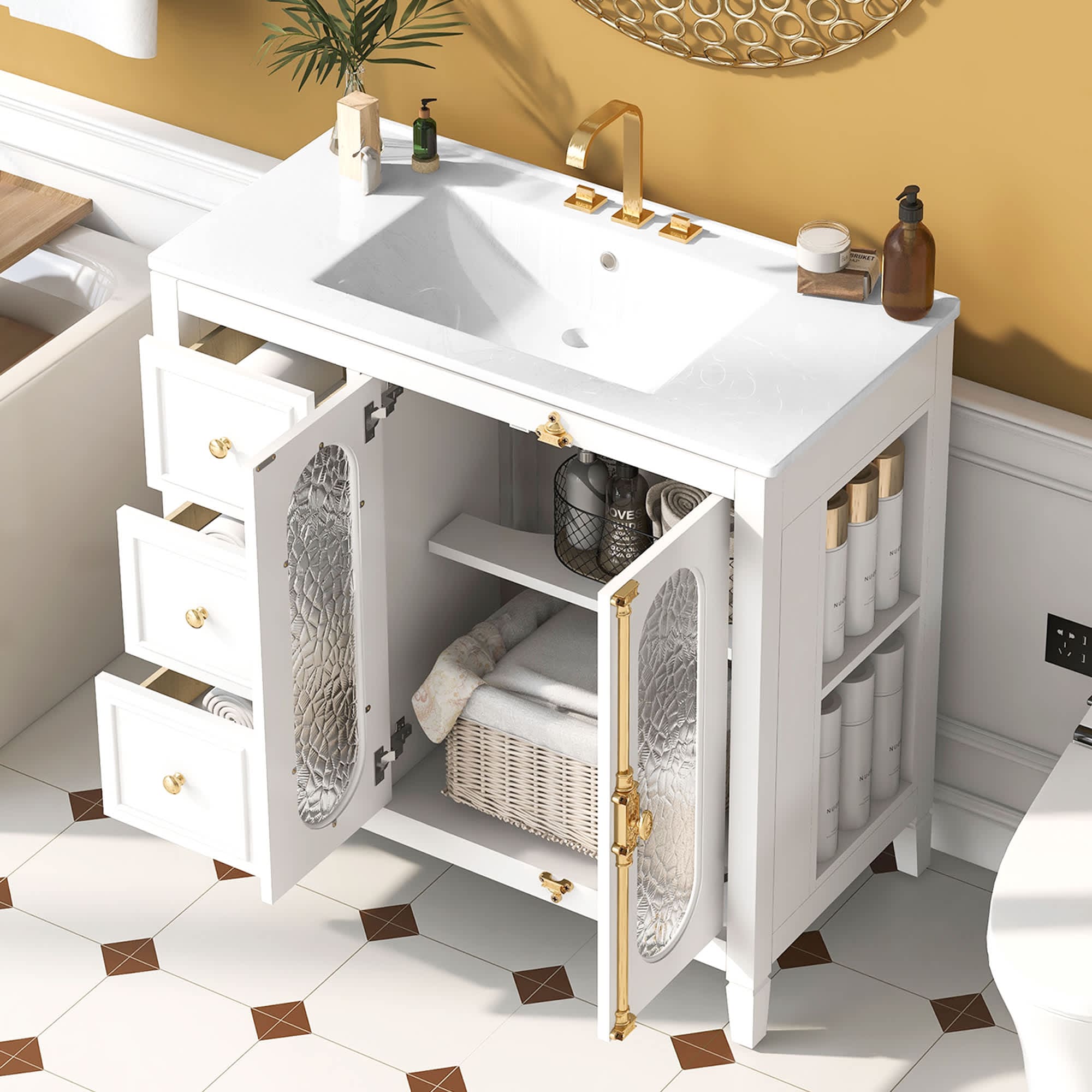 Vynxaria LEXY1346-DJYS-SZT116 Bath-Vanity-Combo - View #4