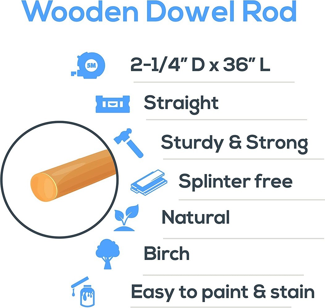Woodpeckers Crafts MF-DR-214-36-P5 dowels - View #2