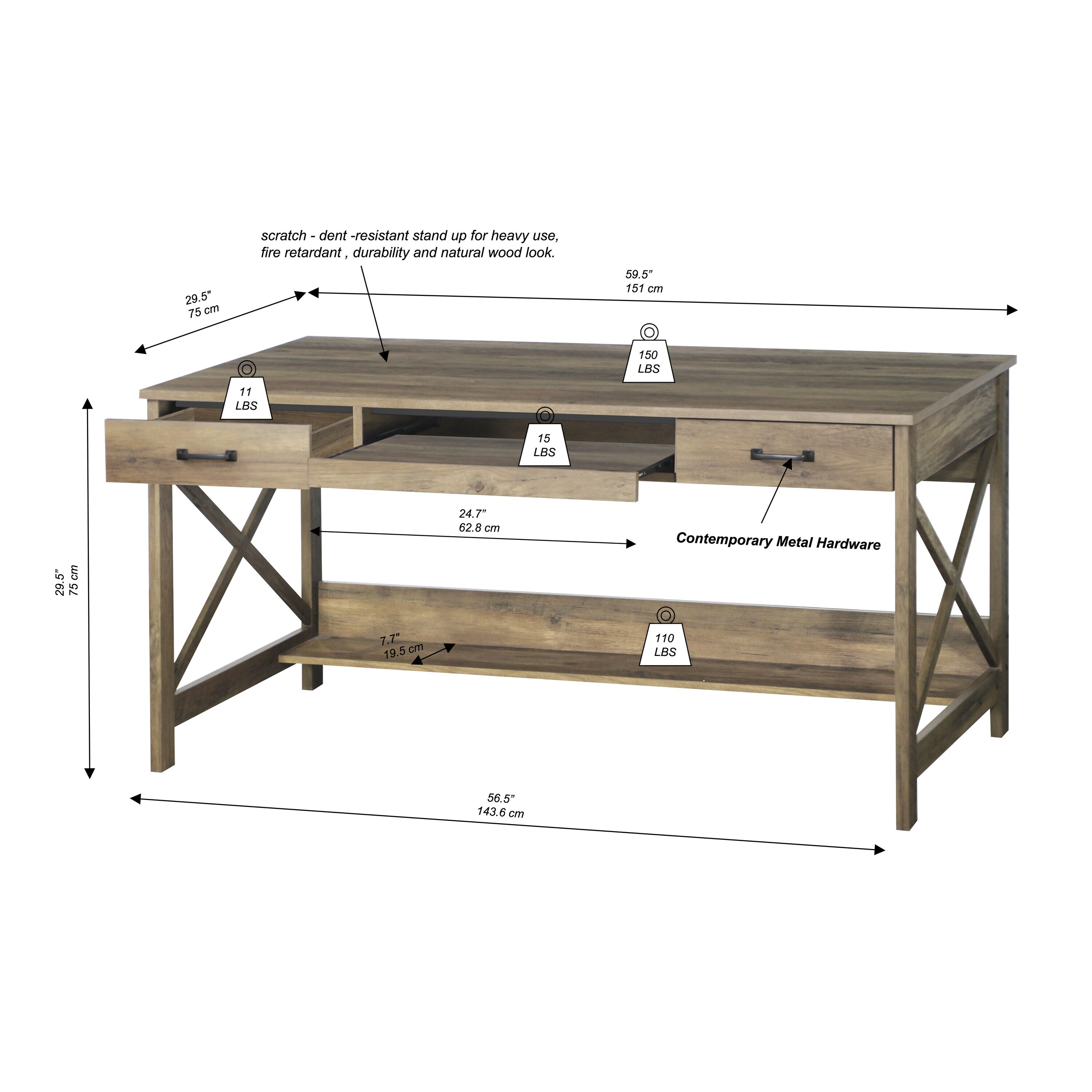 Saint Birch SBAK1701WDRO desks - View #8