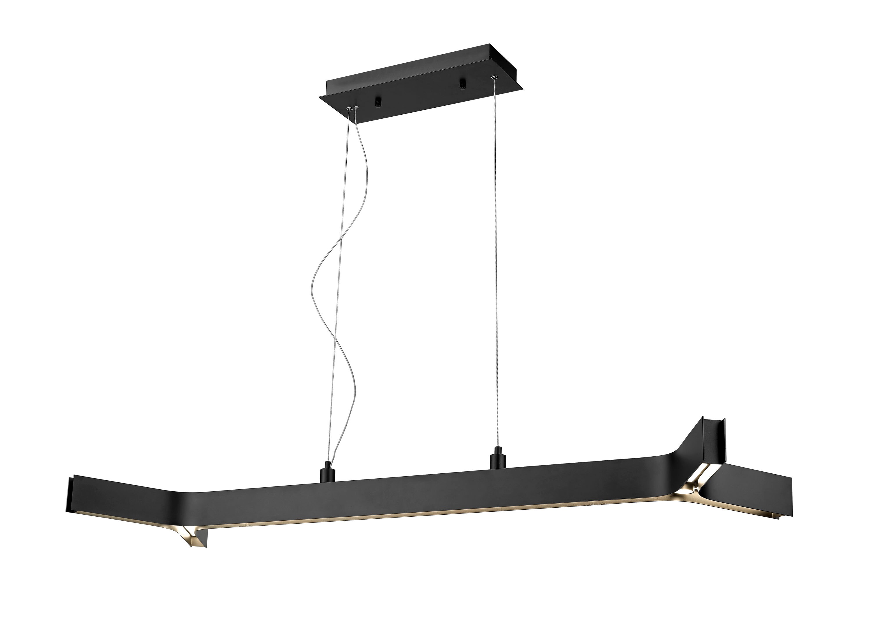 Z-Lite 8002-54MB-LED Arcano Matte Black Modern/Contemporary Linear LED Hanging Pendant Light