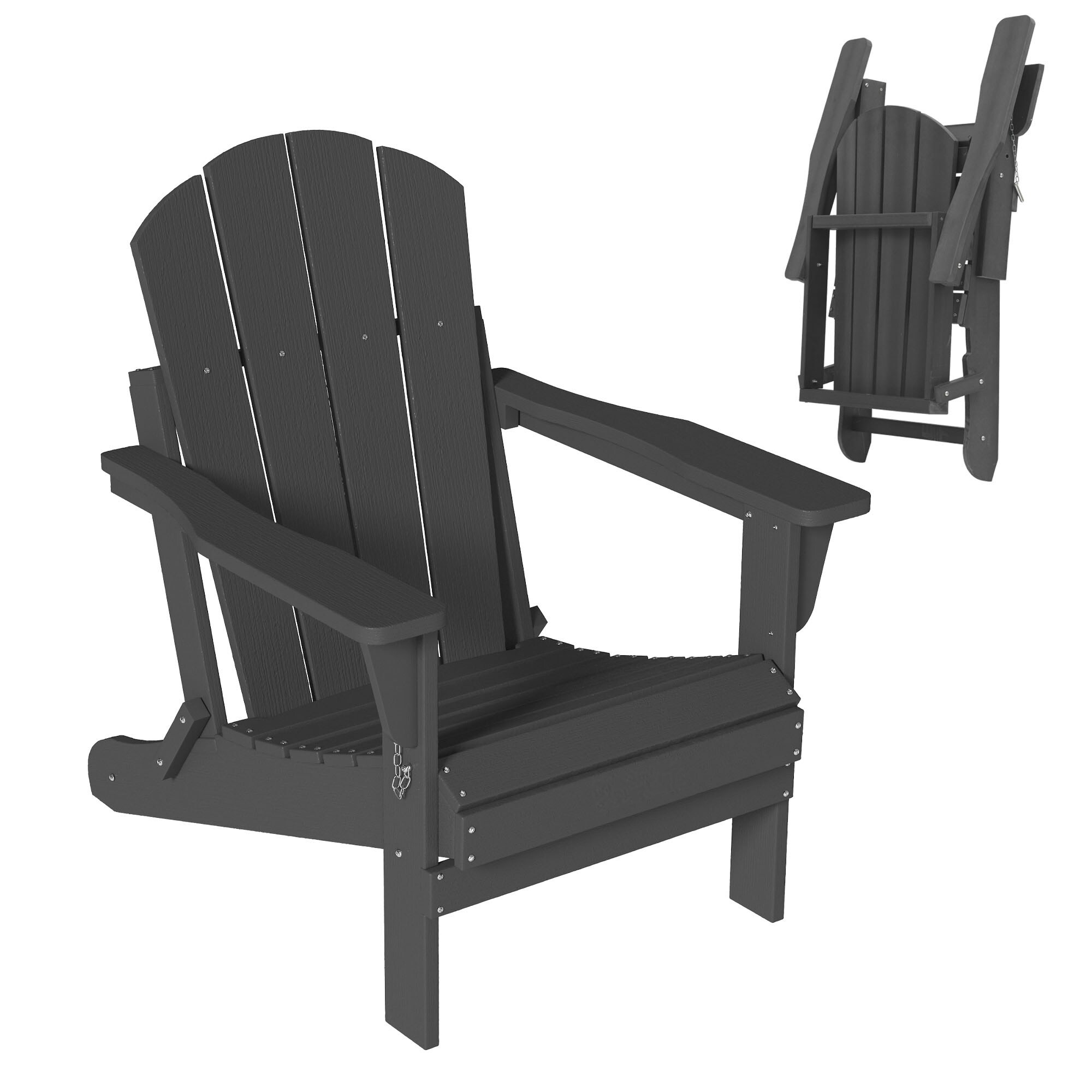 Stackable plastic stationary online adirondack chair