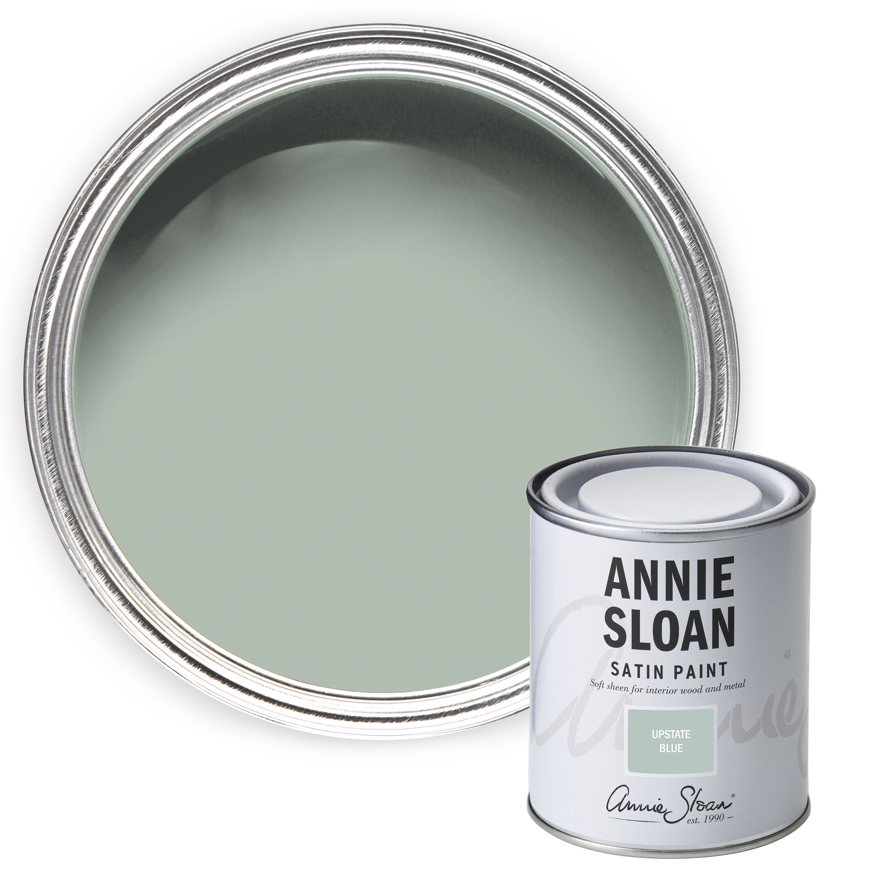 Annie Sloan SPUB001.0750.01 Satin Upstate Blue Water-based Interior Door and Trim Paint ( 1-pint )