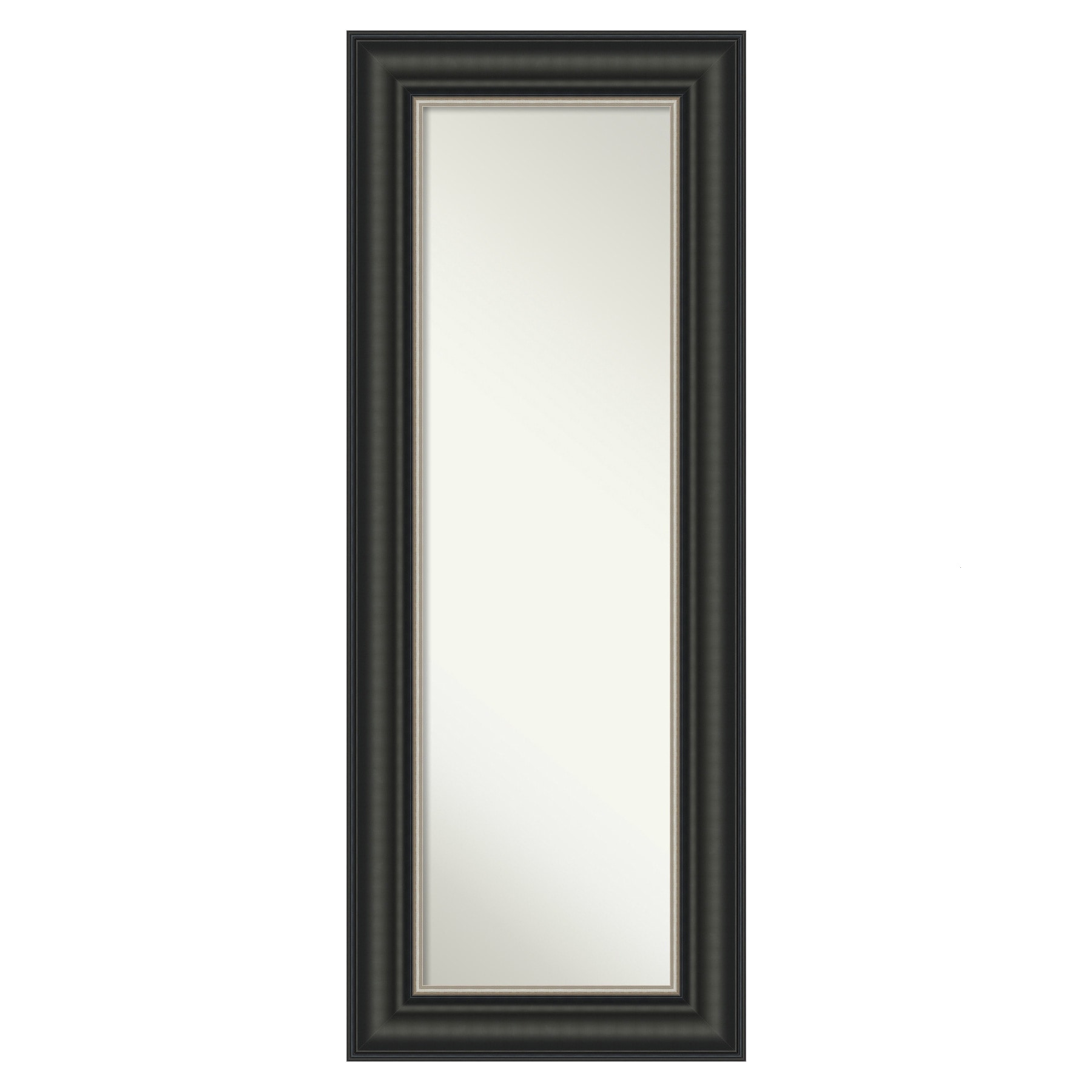 Amanti Art A17008100243 Ballroom Black Silver Frame 21.5-Inches W x 55.5-Inches H Rectangle Ballroom Black Silver Framed Full Length Door Mirror