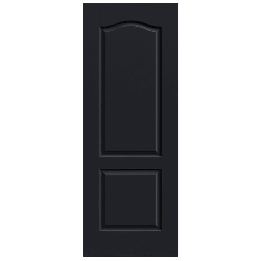 JELD-WEN LOWOLJW137200579 Princeton 30-in x 80-in Eclipse 2-panel Arch Top Smooth Solid Core Prefinished Molded Composite Slab Door