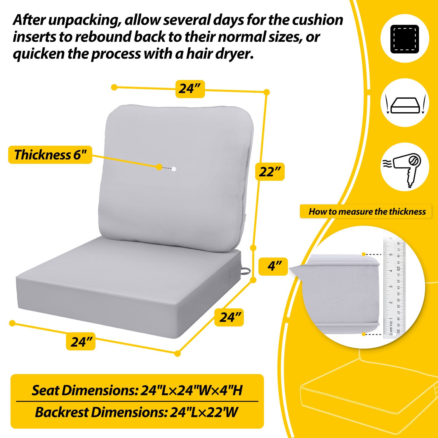 AAAAAcessories AOC-D-BAIHE Patio-Furniture-Cushions - View #4