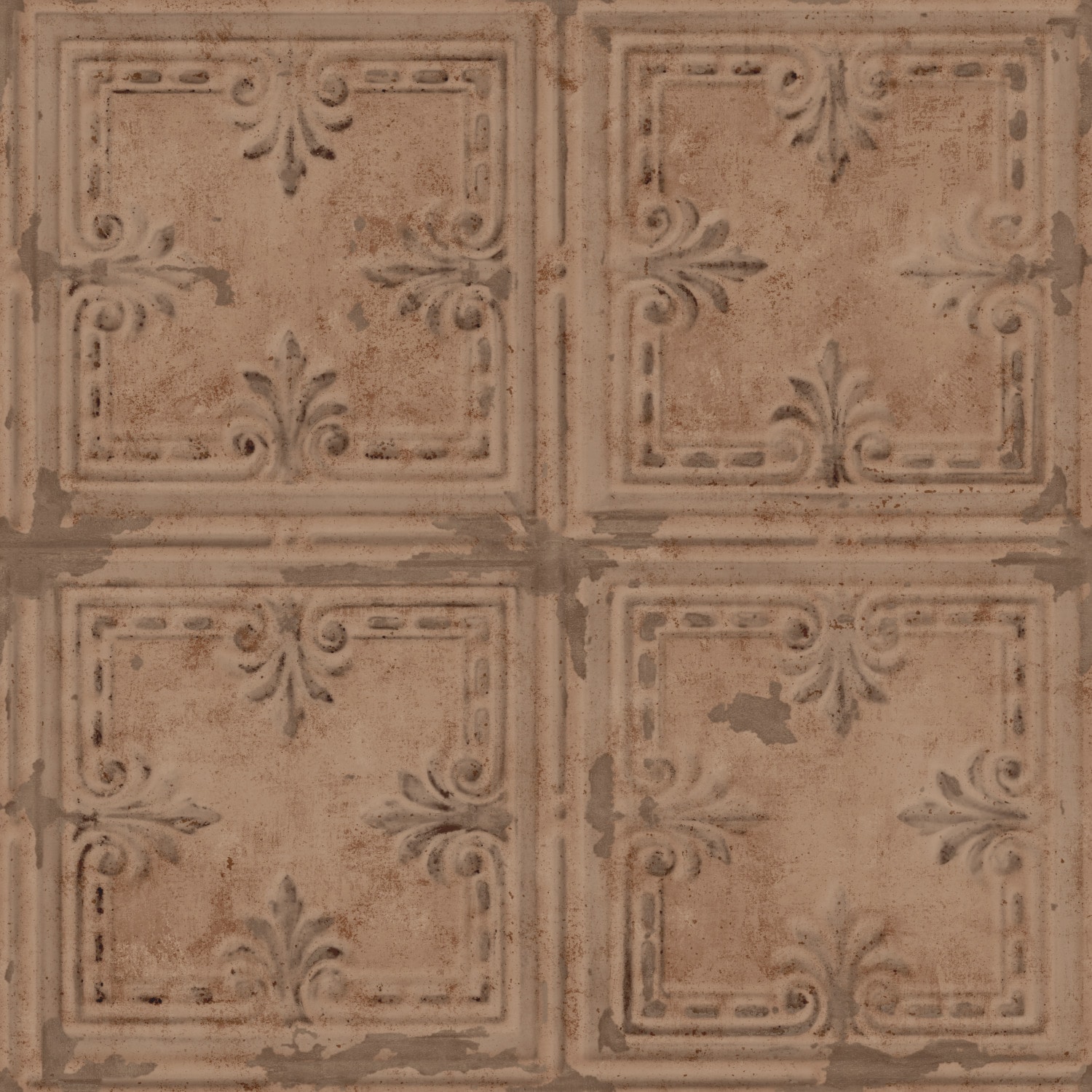 RoomMates RMK11231WP 28.18-Sq. Feet Neutral Vinyl Tile Self-adhesive Peel and Stick Wallpaper