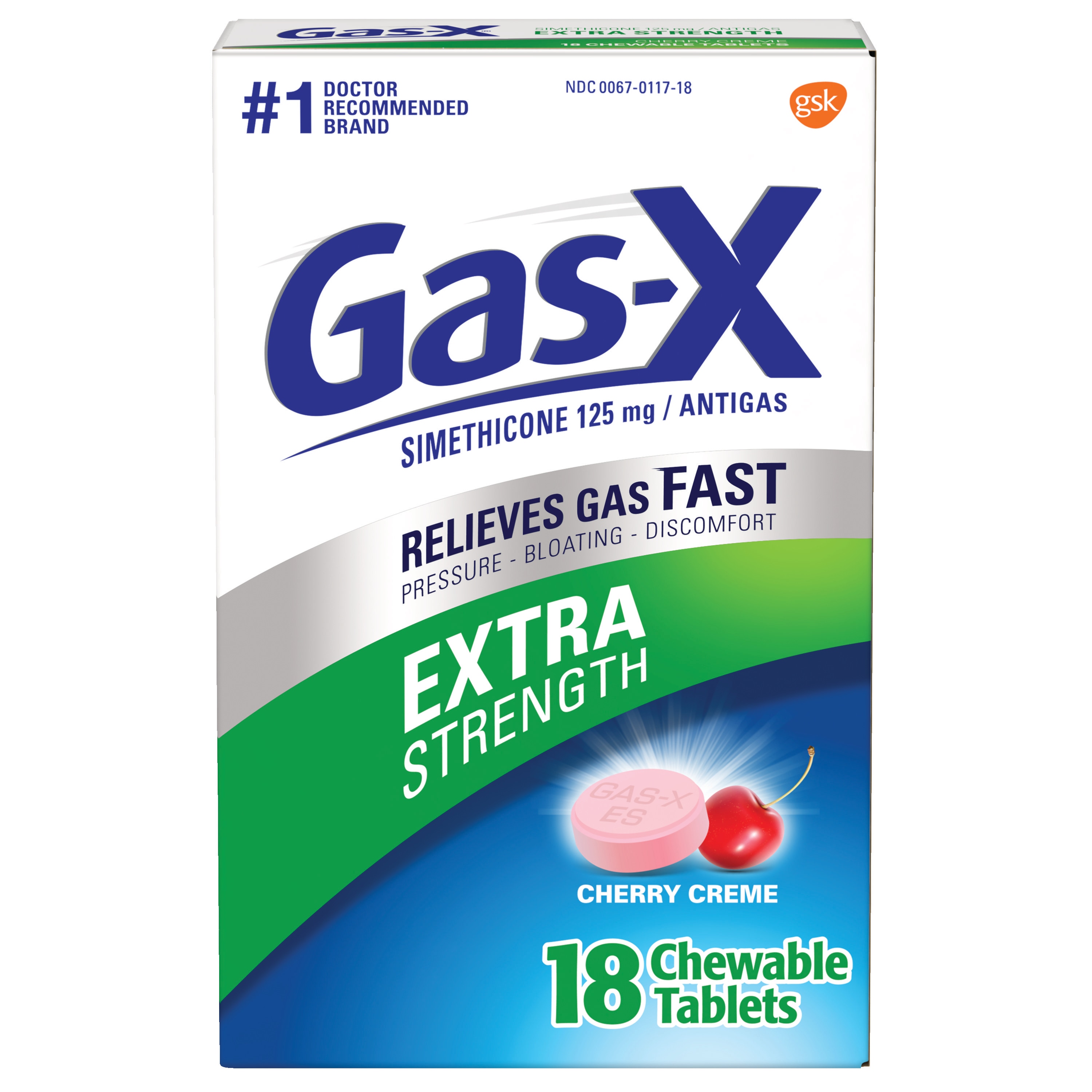 Gas X Gas-x Extra Strength Tablets 18 Ct in the Over the Counter 