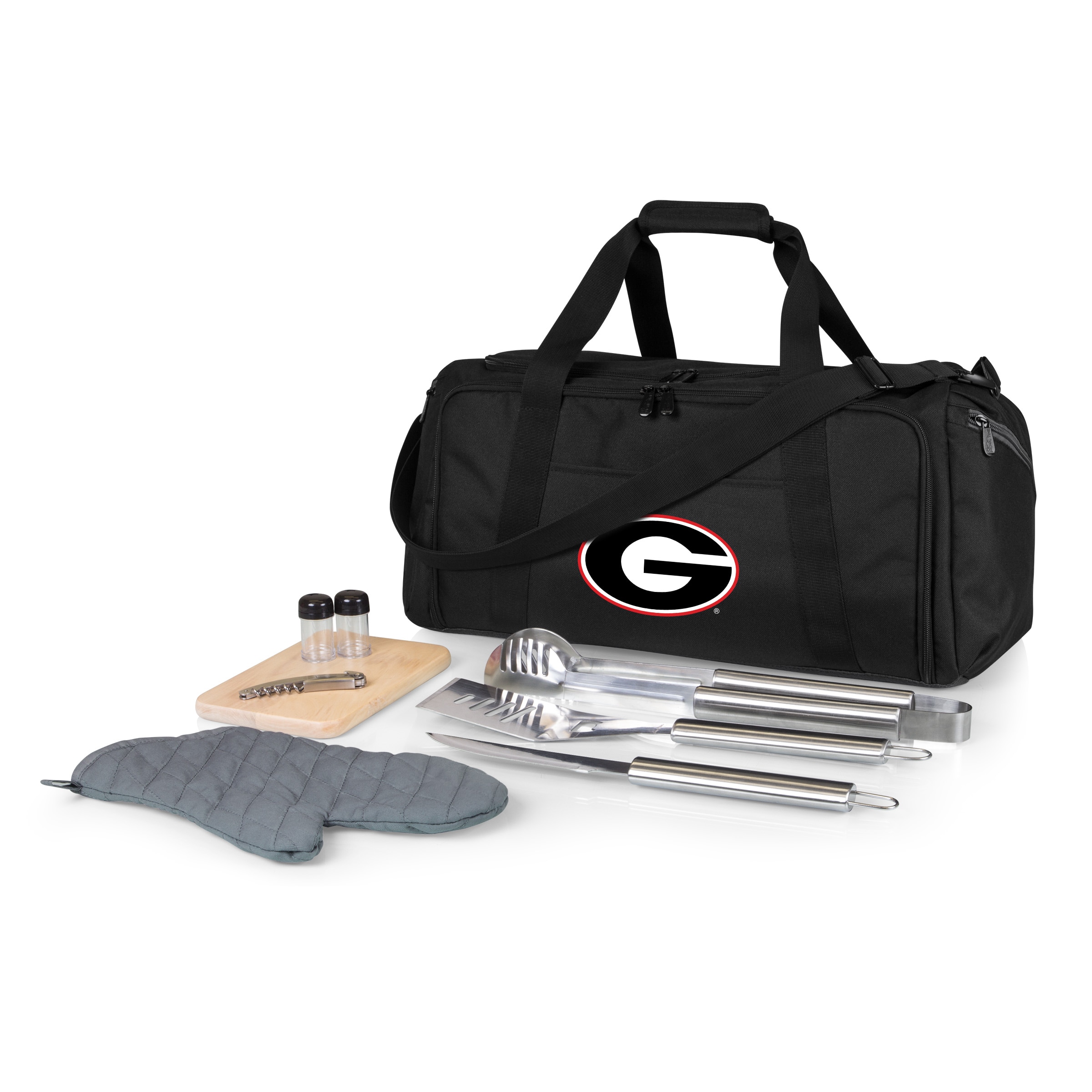 Picnic Time Compact Cast Iron Grilling Accessory Kit – 4-Piece Set with 203 sq inches Grilling Surface and Durable Carrying Tote 775-00-175-834-0 Sansujyuku sansujyuku.com