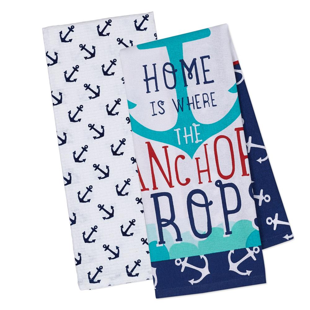 DII CAMZ10734 2-Pack Cotton Solid Any Occasion Dish Towel