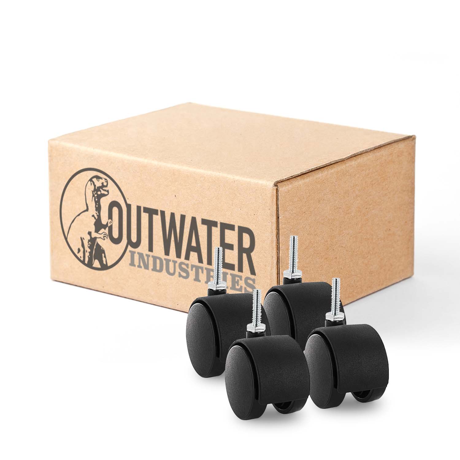 Outwater 3P1.14.00066 2-in Rubber Swivel Caster