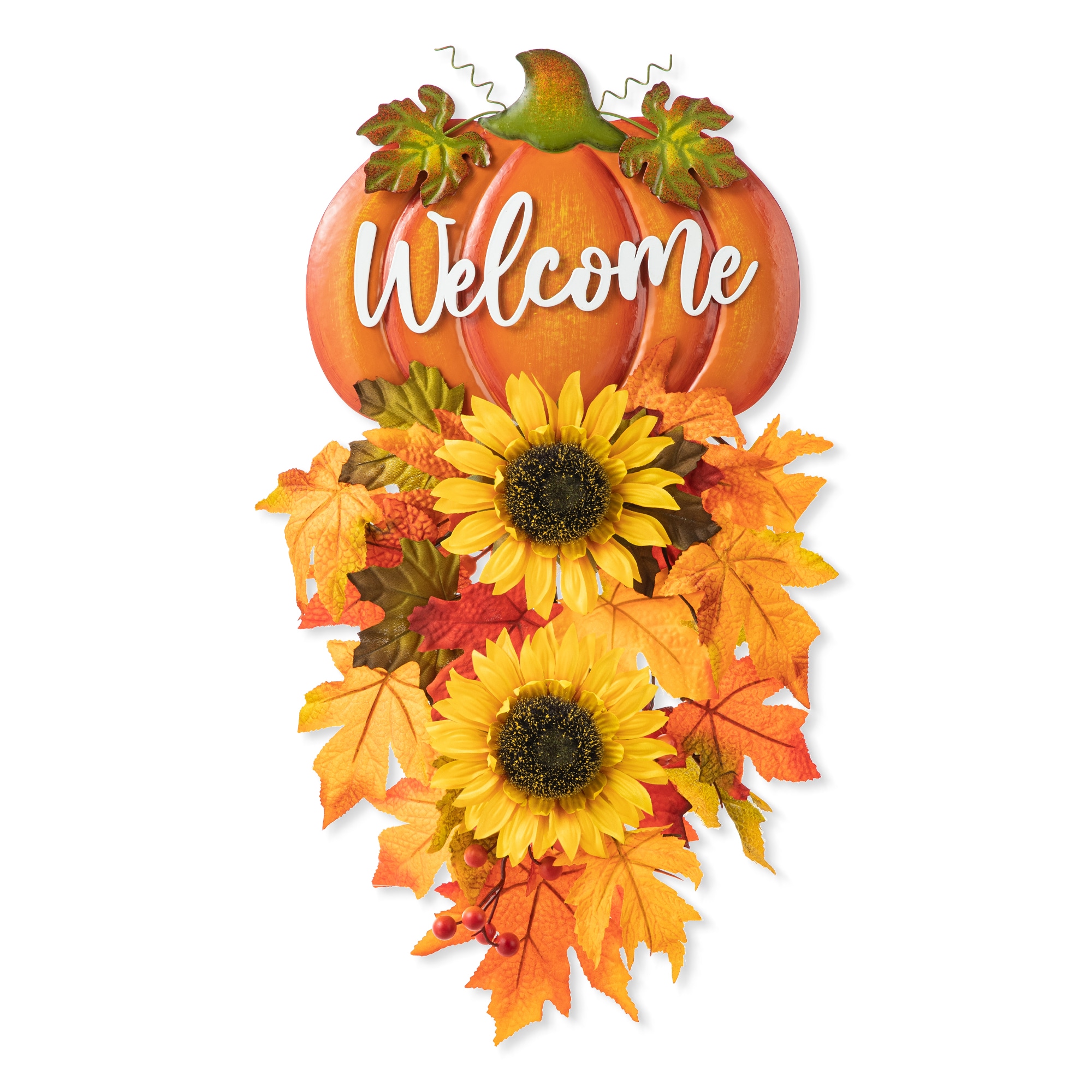 Glitzhome 2029800003 22.5-Inches Pumpkin Hanging decoration