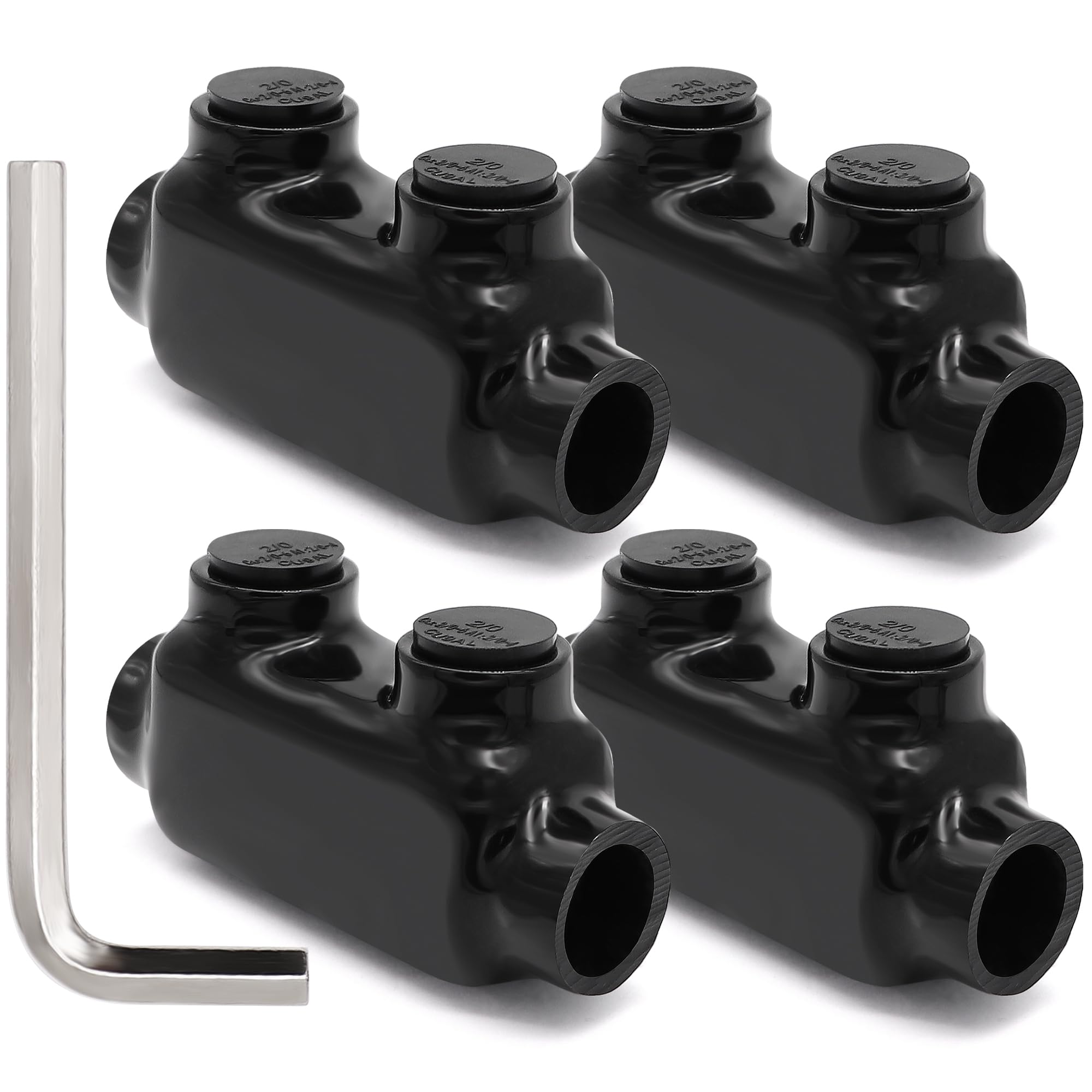 Misopily Insulated Inline Splice Connector 2/0-6 Gauge Aluminum to ...