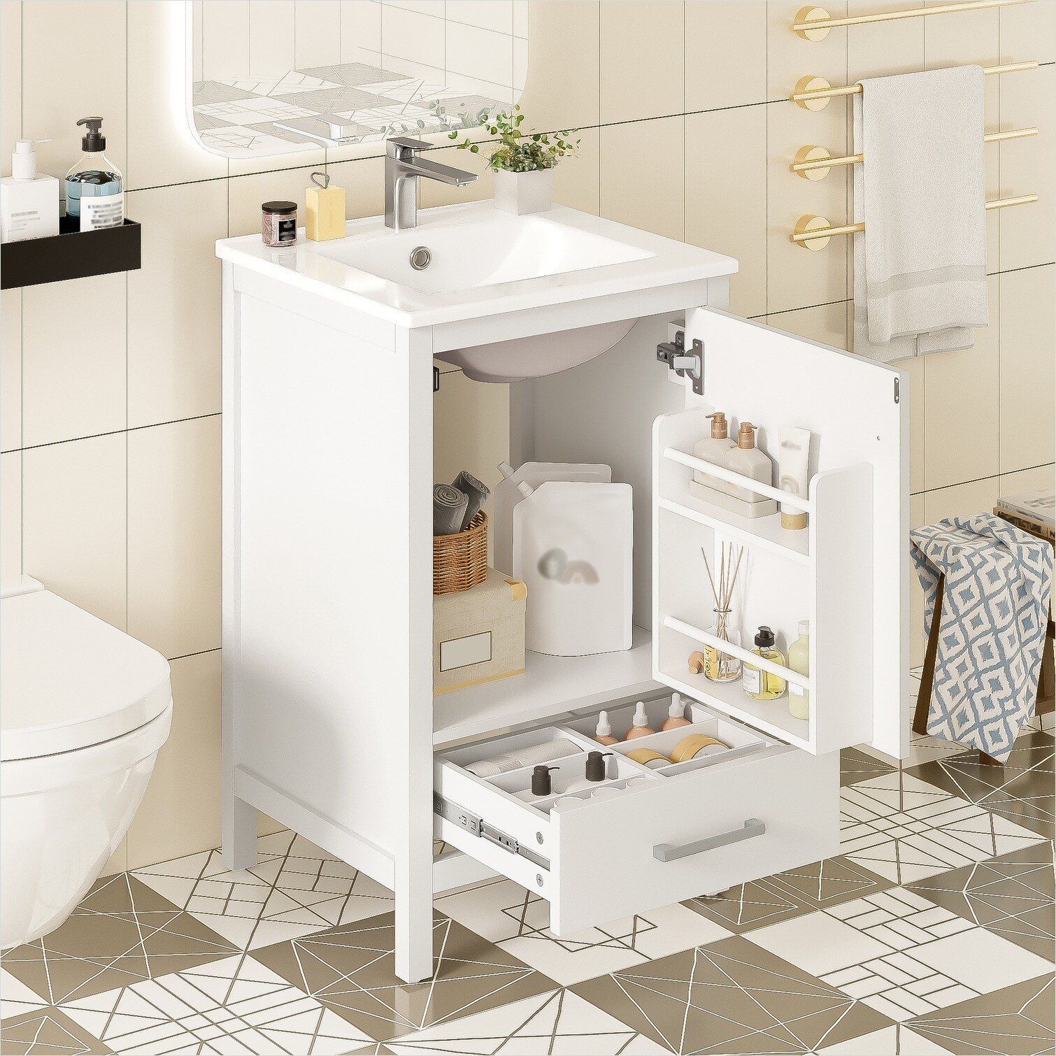 Naturefalls FJ2TUQX7THY2 Bath-Vanity-Combo - View #2