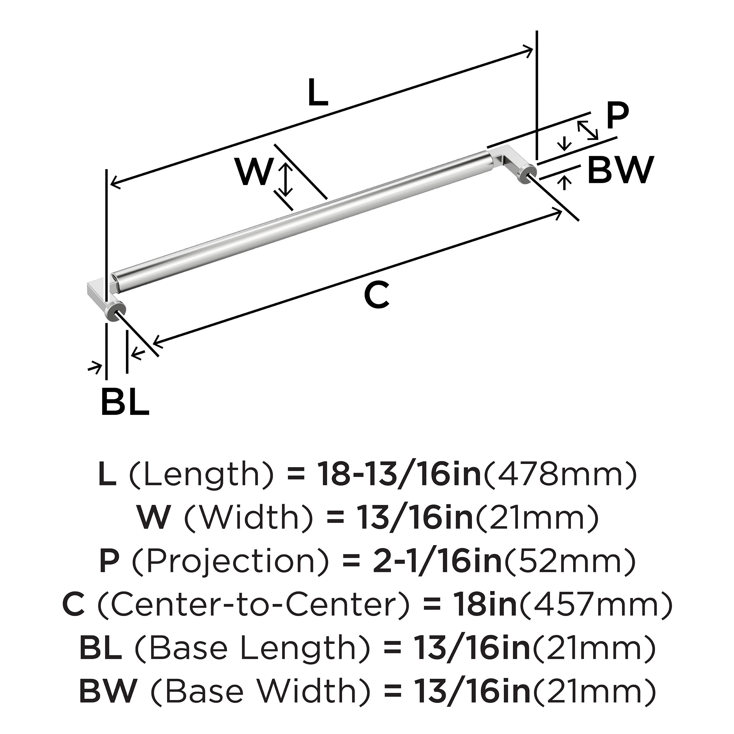 Amerock BP3749126 Cabinet-Pulls - View #4