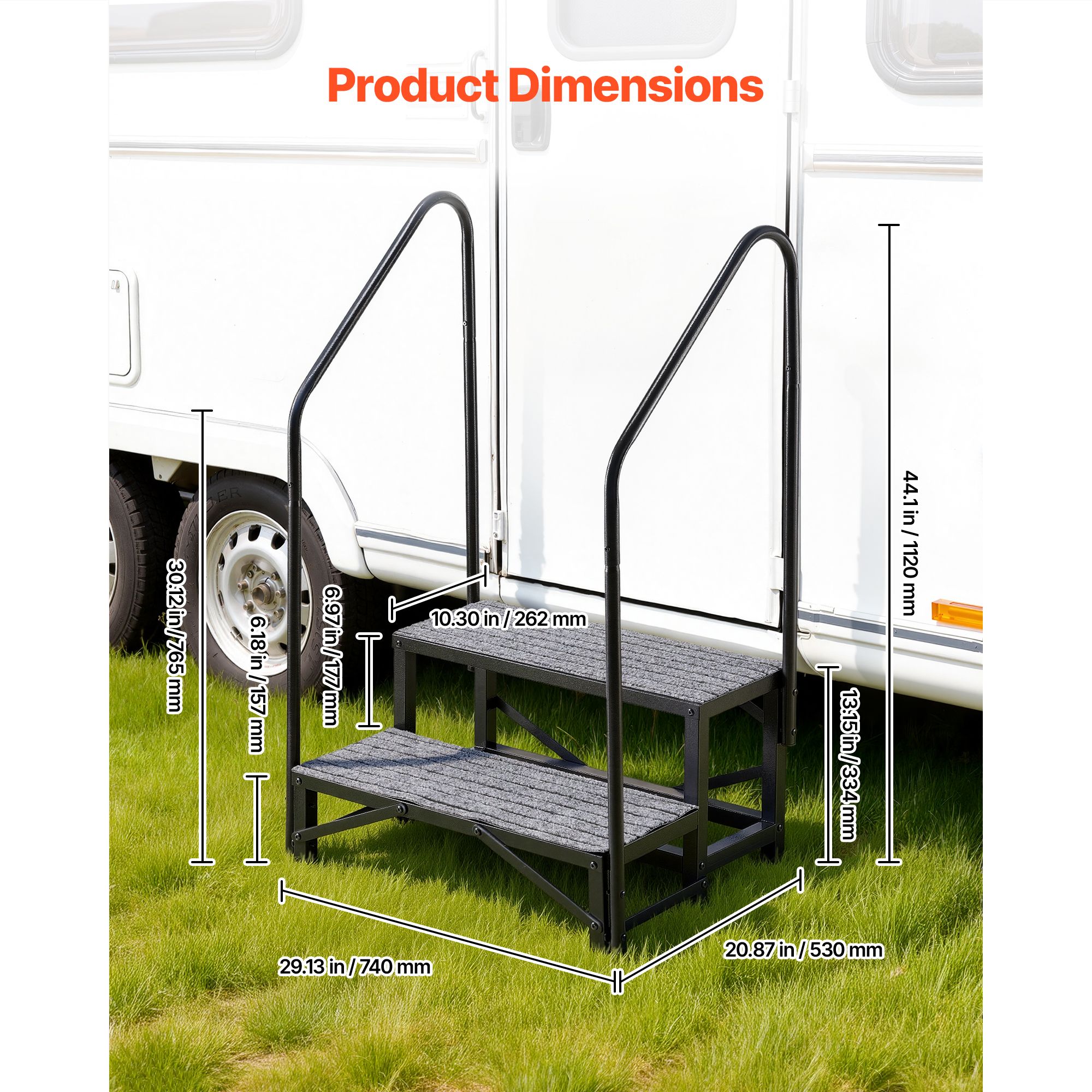 Loheer D01027E7UQX Above-Ground-Pool-Lad-Steps - View #3