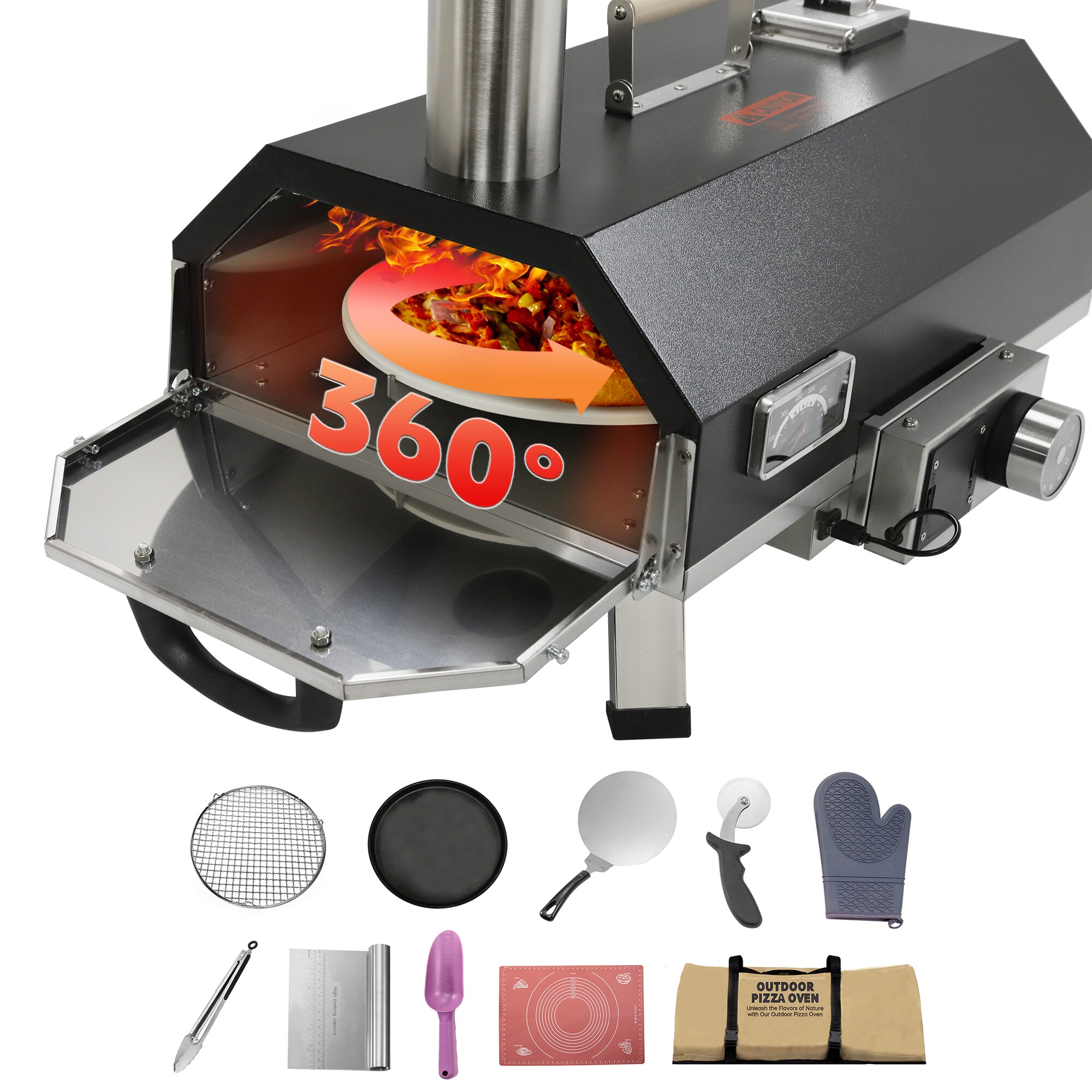 Maocao Hoom JL134325 Outdoor-Pizza-Ovens - View #3
