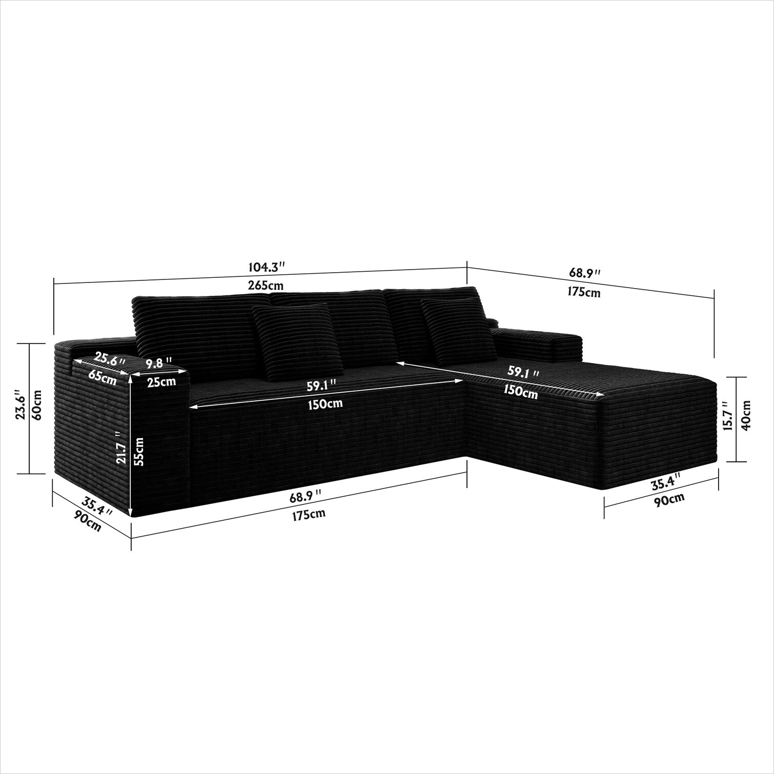 SunJet 3UNDUT8ZTUCC Sofas-Loveseats - View #3