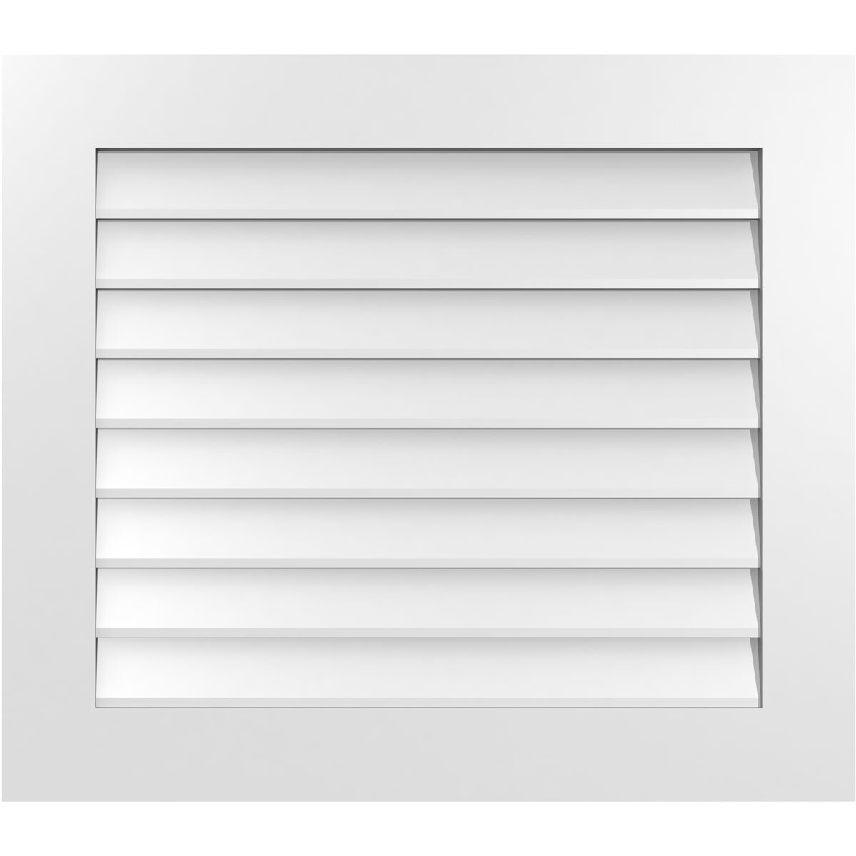 Ekena Millwork GVPVE32X2801SN 32-Inches x 28-Inches Off-white Rectangle PVC Gable Louver Vent
