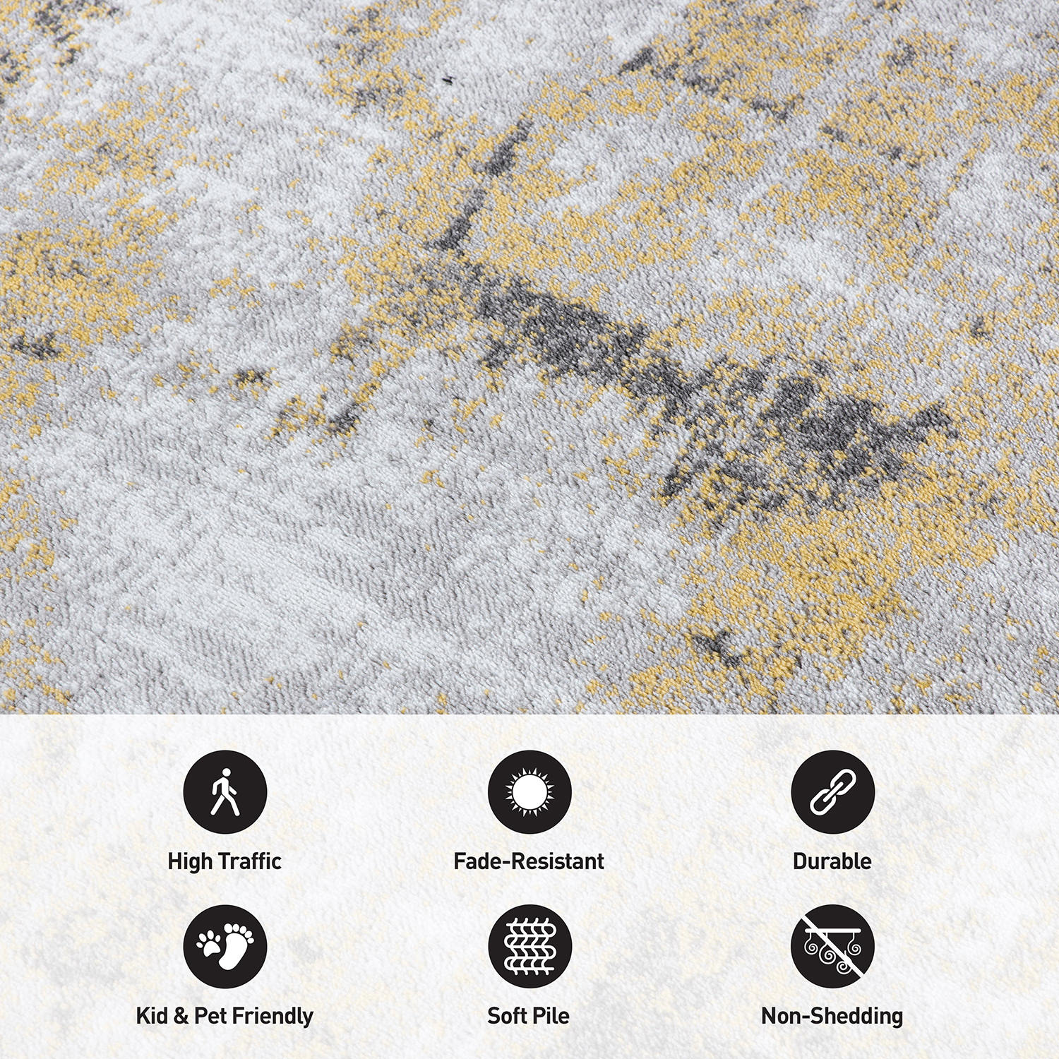 World Rug Gallery 937YELLOW2X3 rugs - View #5