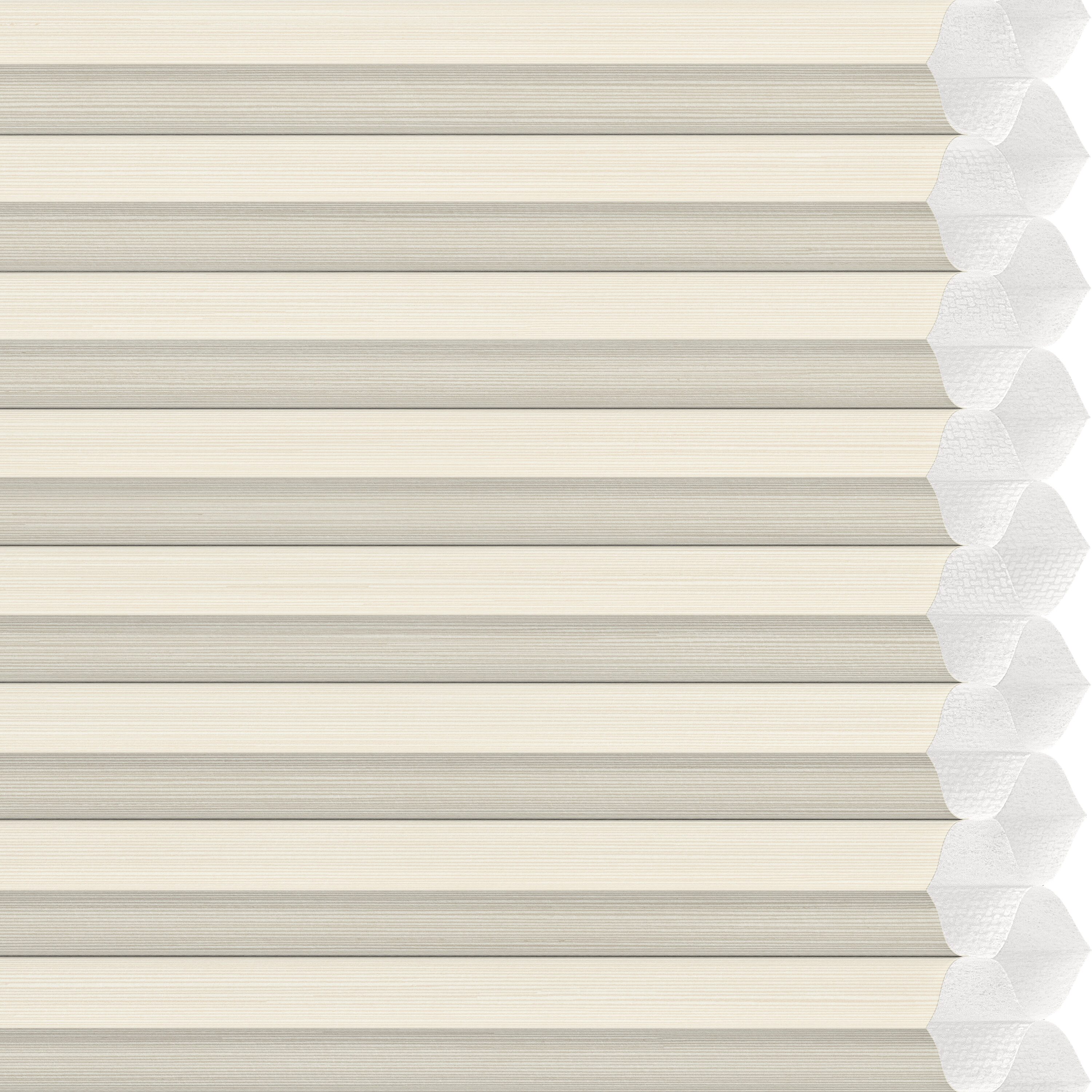 LEVOLOR 511632 Silkweave White Satin Light filtering Polyester 1/2-in Double Cellular shade swatch