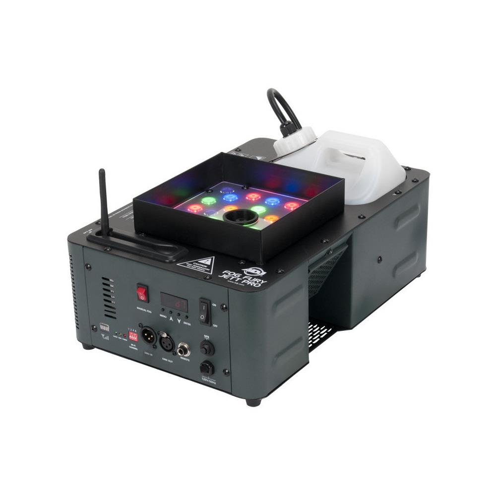  TCNCD379557 ADJ AMDJ-FOG639 Fog Fury Jett Pro High Output Vertical Fog Machine with Built-in LEDs and WiFLY DMX Control