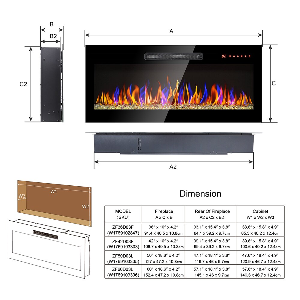Fun Orange FUN10FP02 Electric-Fireplaces - View #5