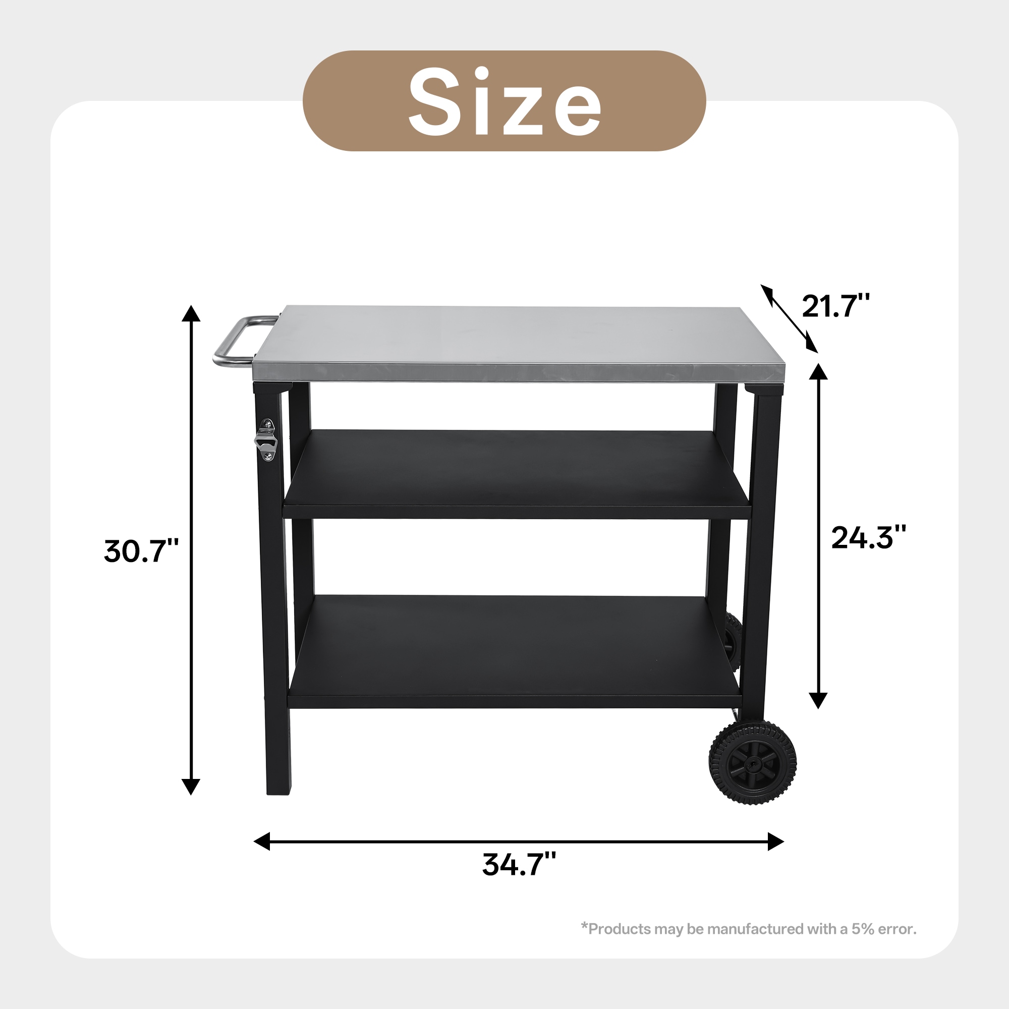 Anysun AS-PM01M09027-K4 Grill-Carts-Grill-Stands - View #4