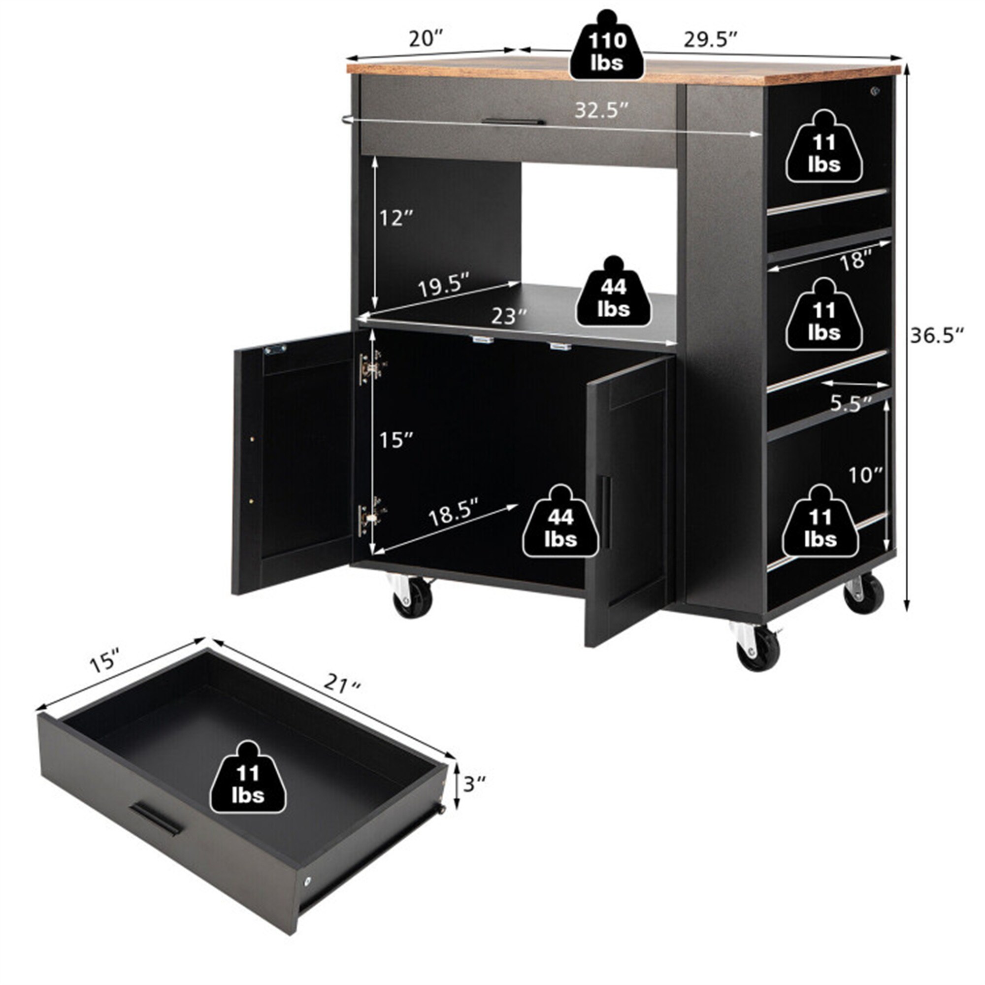 BABOOM BOM-KC961DK-CO Kitchen-Furniture - View #3