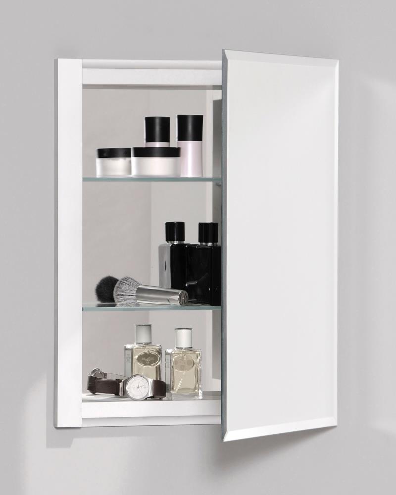 Robern RC1620D4FB1 R3 16-in x 20.125-in Surface Mount Mirrored Rectangle Medicine Cabinet