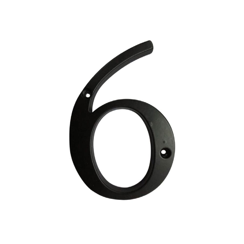 RELIABILT 27016PKBLG 4-in Black Number 6