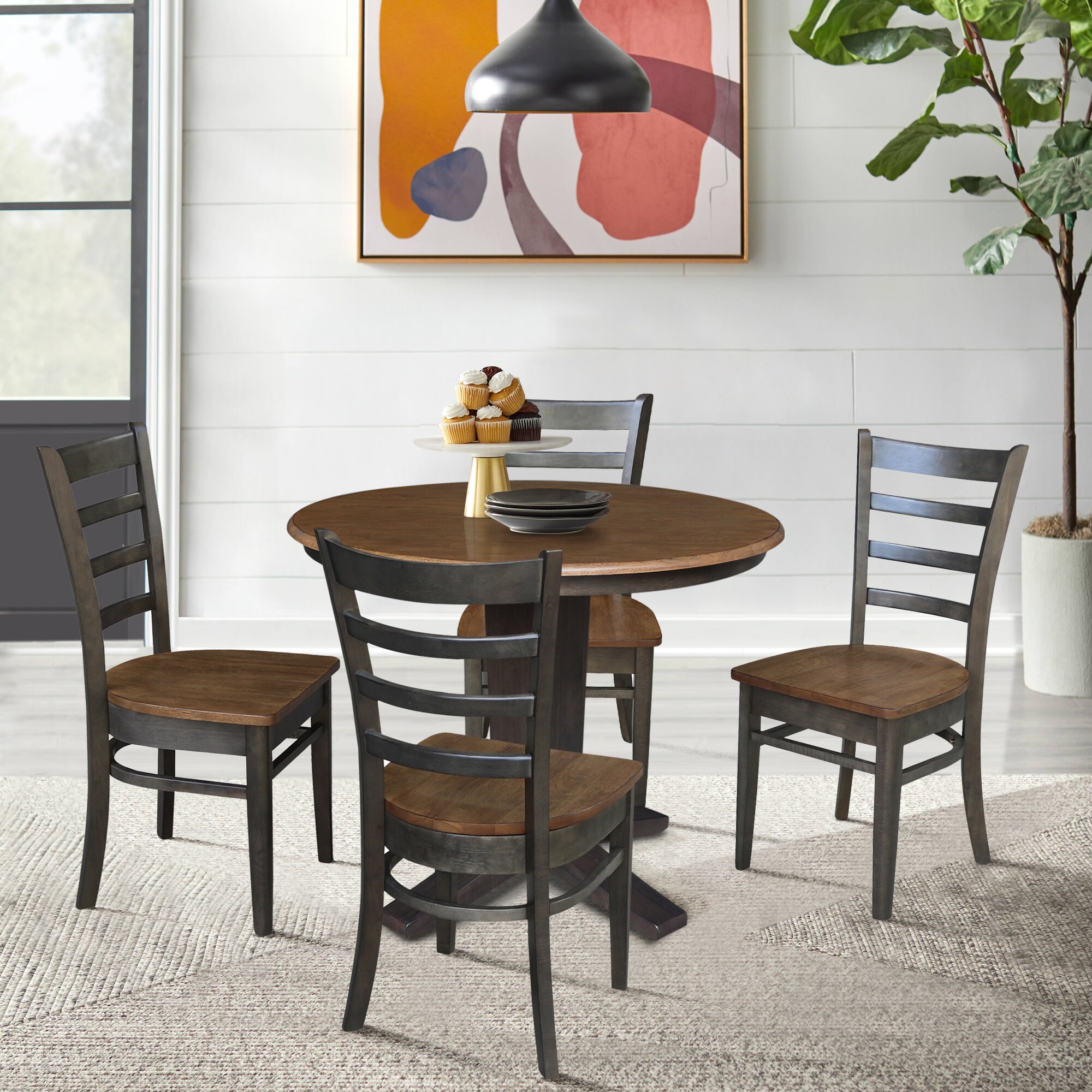 International Concepts K45-36RT-23B-C617-4 Dining-Sets - View #2