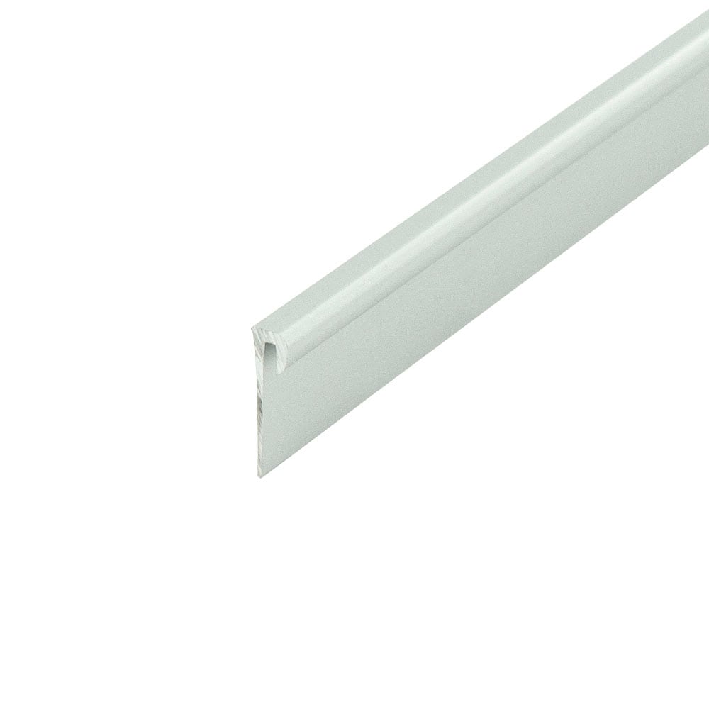 Outwater 3P1.27.01298 Aluminum J Channel Fits Material 1/16-in Thick Clear Anodized (Satin) Aluminum Cap Moulding 36-in Length (Pack of 4)