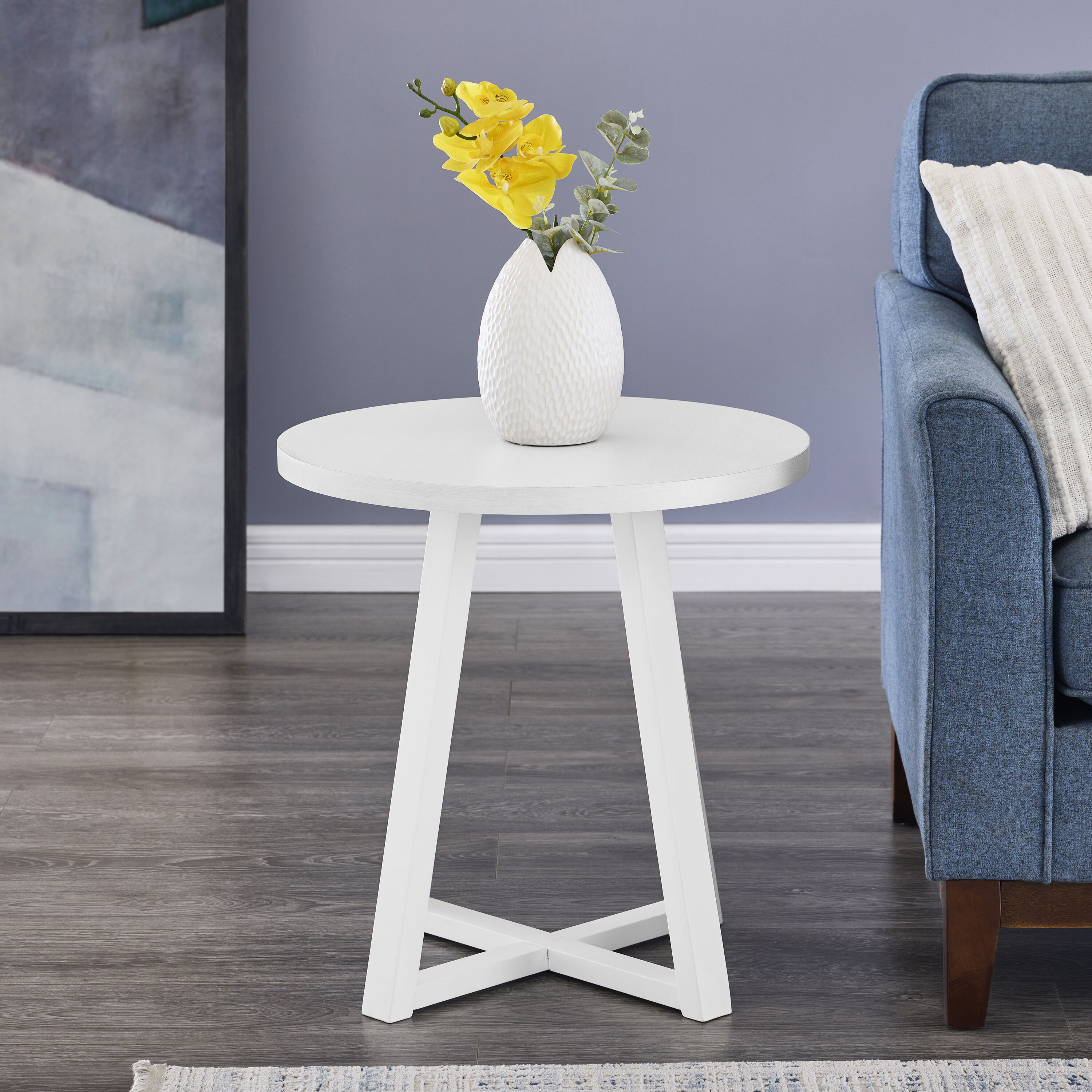 Roundhill Furniture OE0165WH End-Tables - View #2