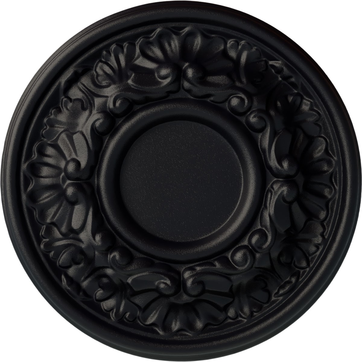 Ekena Millwork CM07ODSGS Odessa 7.5-in W x 7.5-in L Painted Steel Gray Polyurethane Whole Ceiling Medallion