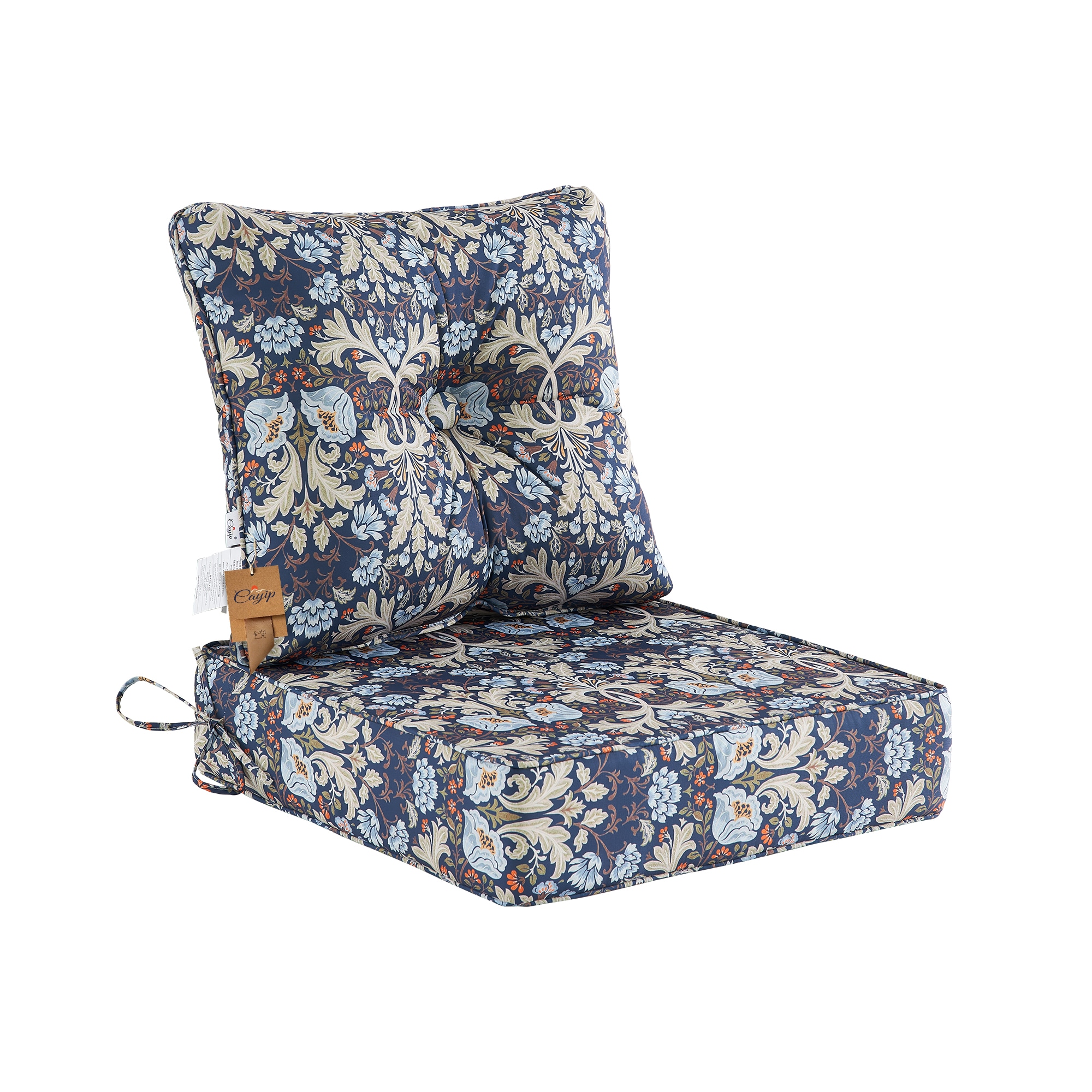 Artplan DRK-FL152  Deep Seat Pillow and High Back Chair Cushions Outdoor Water Repellent Replacement Patio Seating Cushions