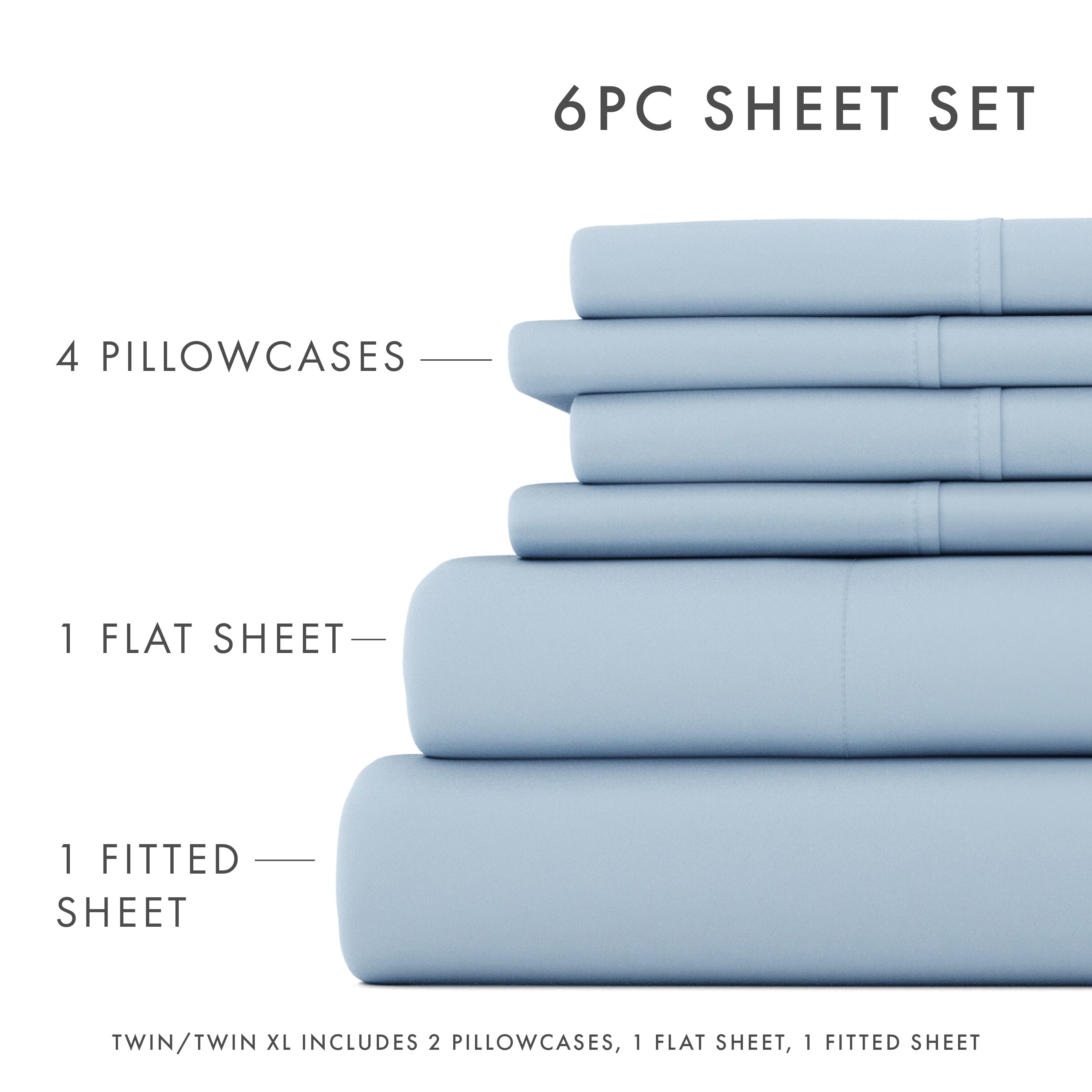 Ienjoy Home IH-6PC-CK-LB Sheet-Sets - View #6
