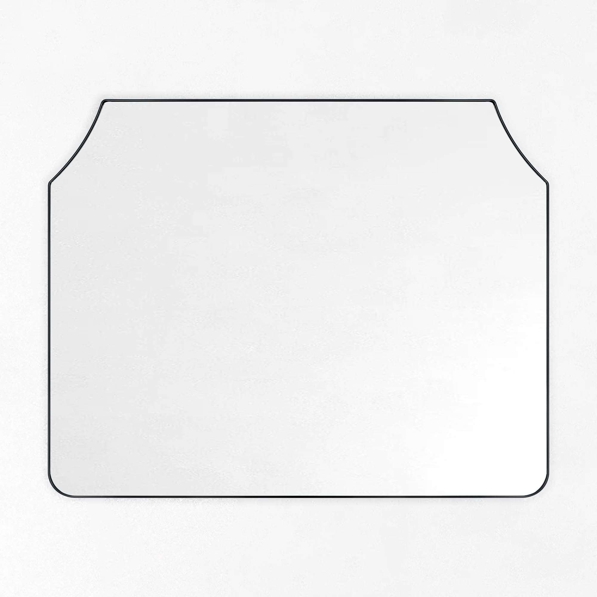 TEHOME GC-0Y319 loya 40-in x 32-in Framed Arch Bathroom Vanity Mirror ( Matt Black )
