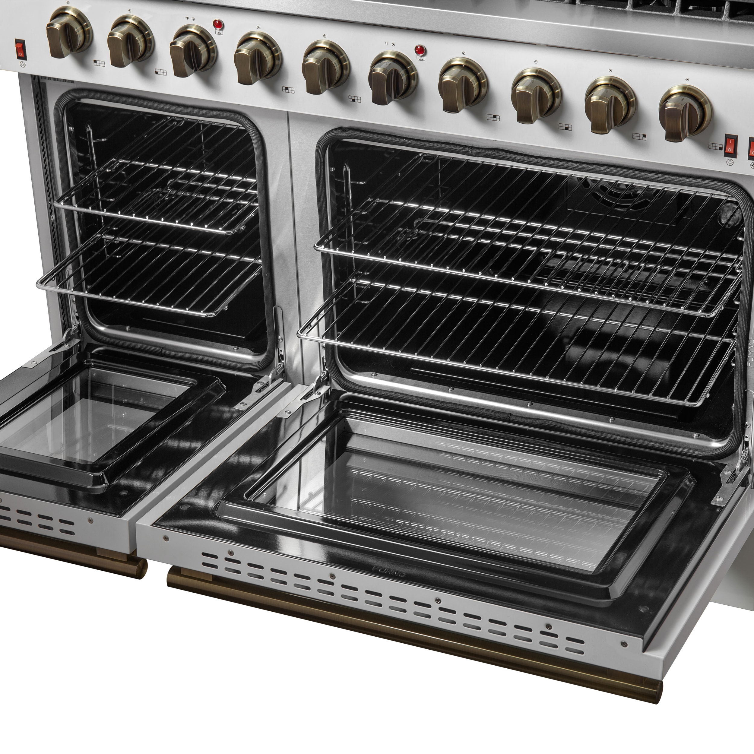 FORNO FFSGS6244-48WHT Double-Oven-Gas-Ranges - View #6