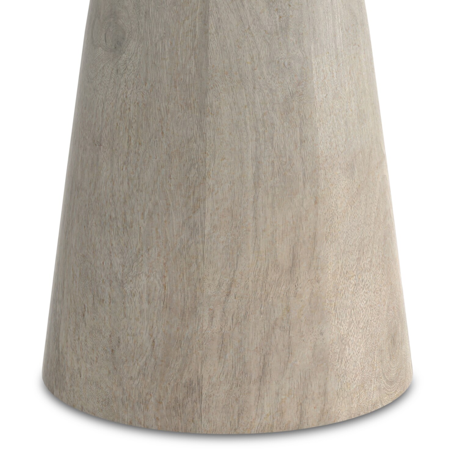 Finchley White Wash Solid Mango Wood Round Side Table