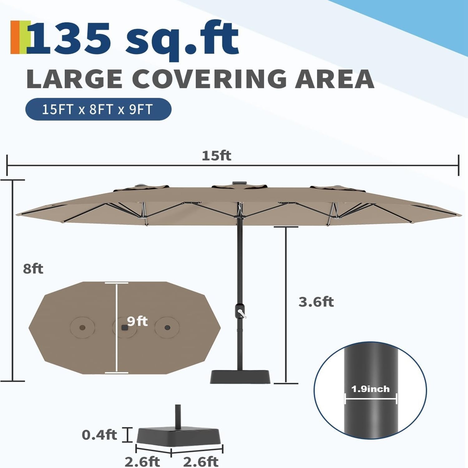 Qeetex LSHQQPPG-334928MZ Umbrellas-2 - View #4