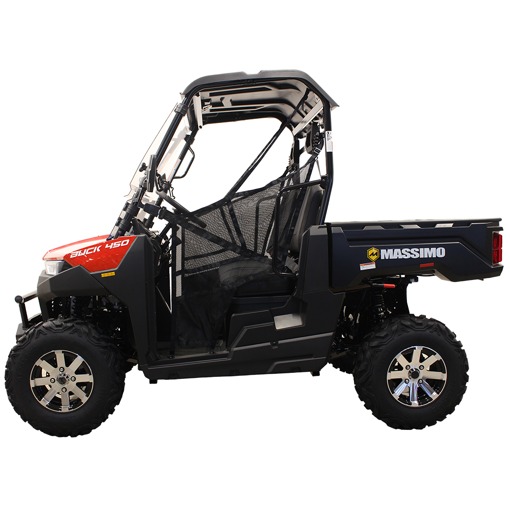 Massimo 3-Seat 352-cc 4x4 Red UTV with Canopy (Tilting Cargo Bed) MMS ...