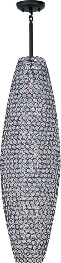 Maxim Lighting 39883BCBZ Glimmer 320-Light Bronze Glam Teardrop Pendant Light