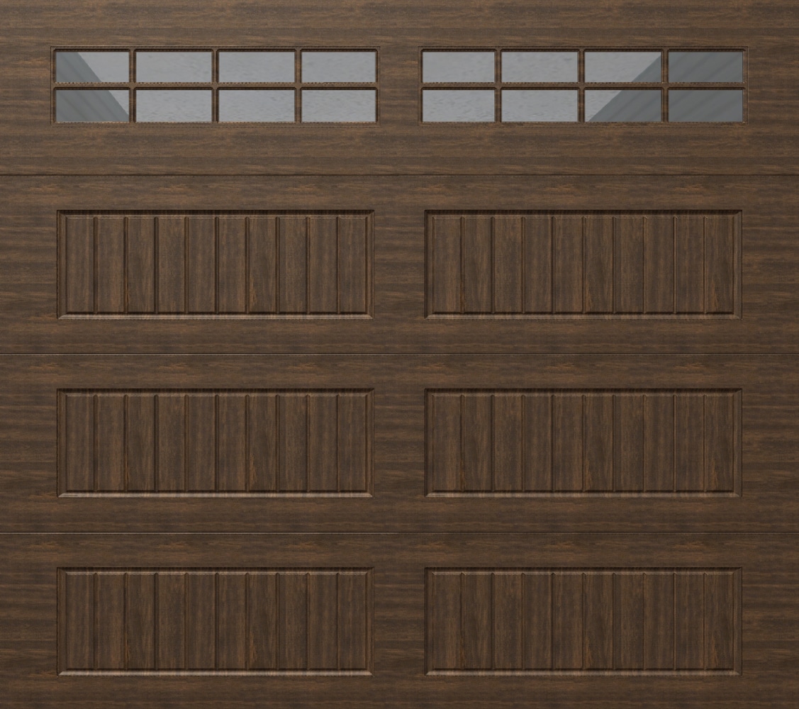 Wayne Dalton WD8300SRMOSIV98 Classic Steel Model 8300 9-ft x 8-ft 12.12 R-Value Insulated Mission Oak Single Garage Door with Windows