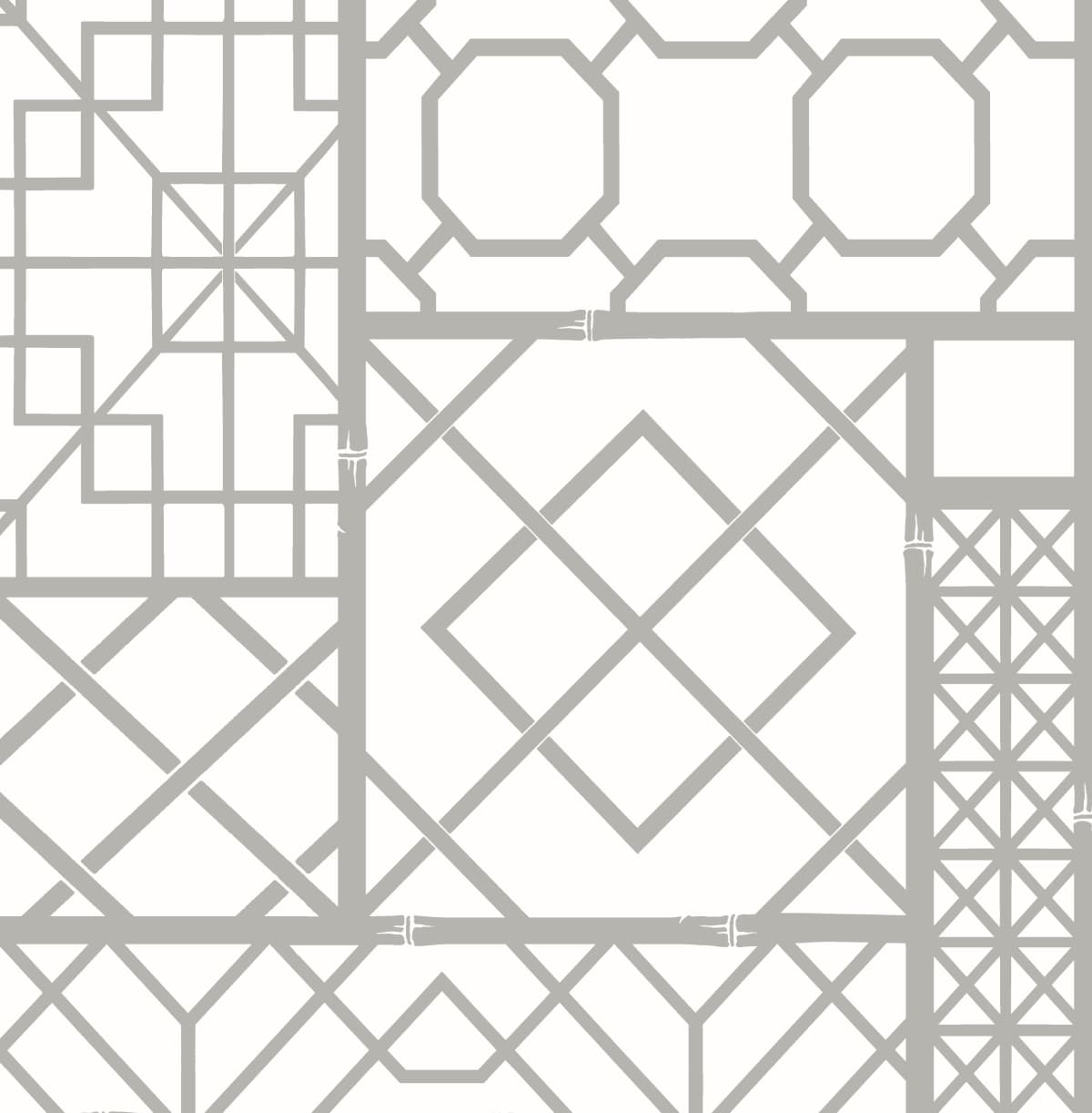 NextWall NW42605 30.75-Sq. Feet Harbor Grey Vinyl Geometric Self-adhesive Peel and Stick Wallpaper